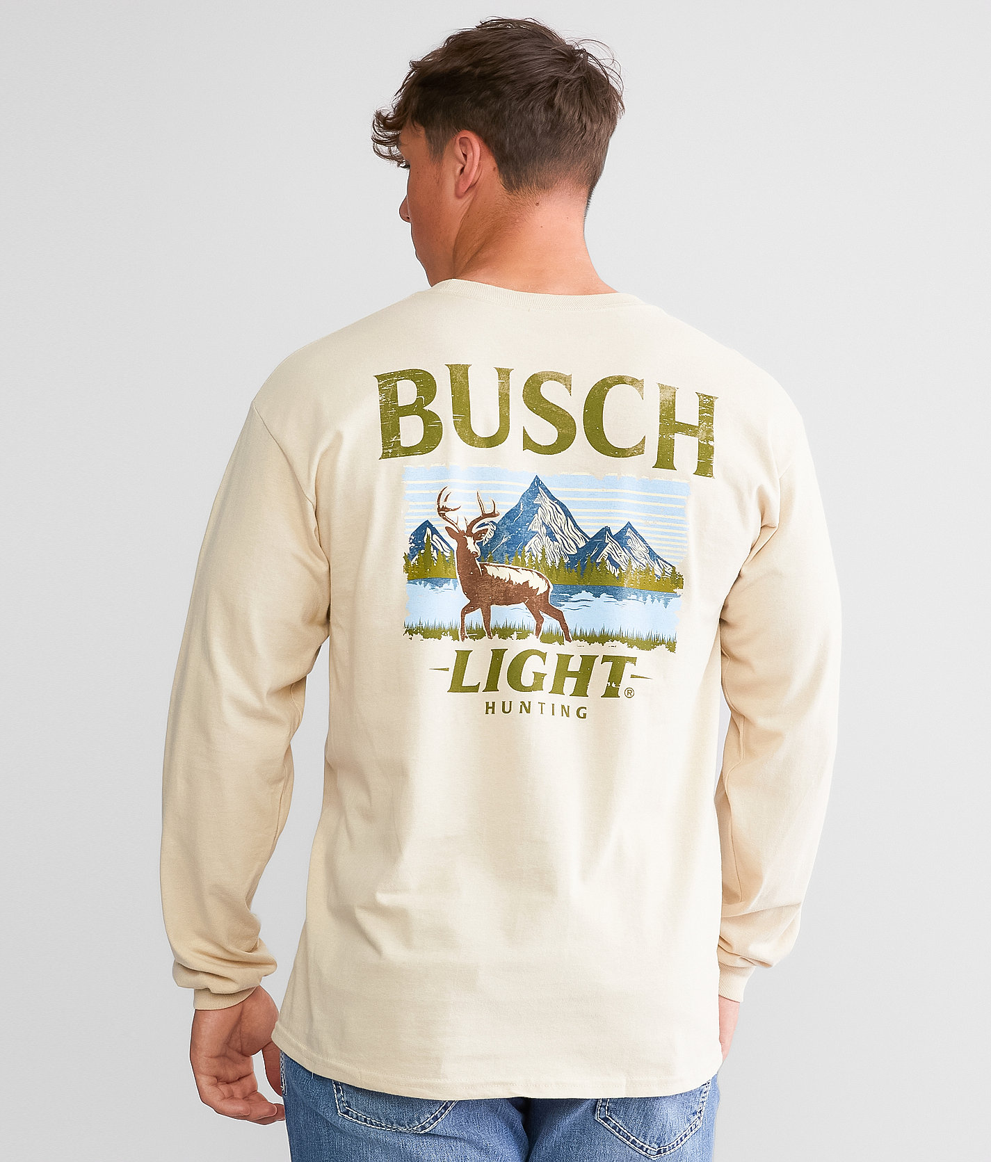Brew City Busch Light® Hunting T-Shirt - Men's T-Shirts in Sand