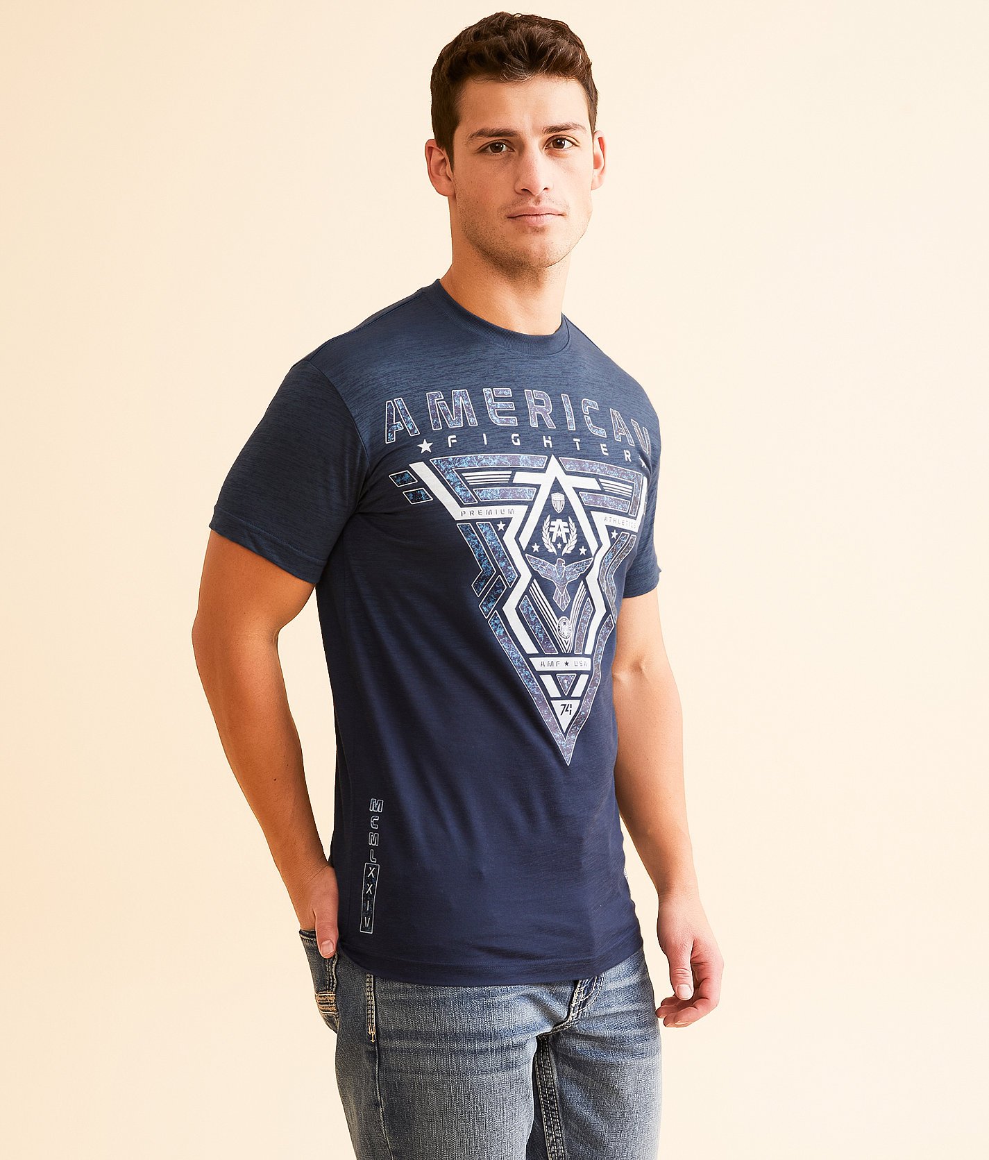 American Fighter Elmore T-Shirt - Men's T-Shirts in Sailor Blue