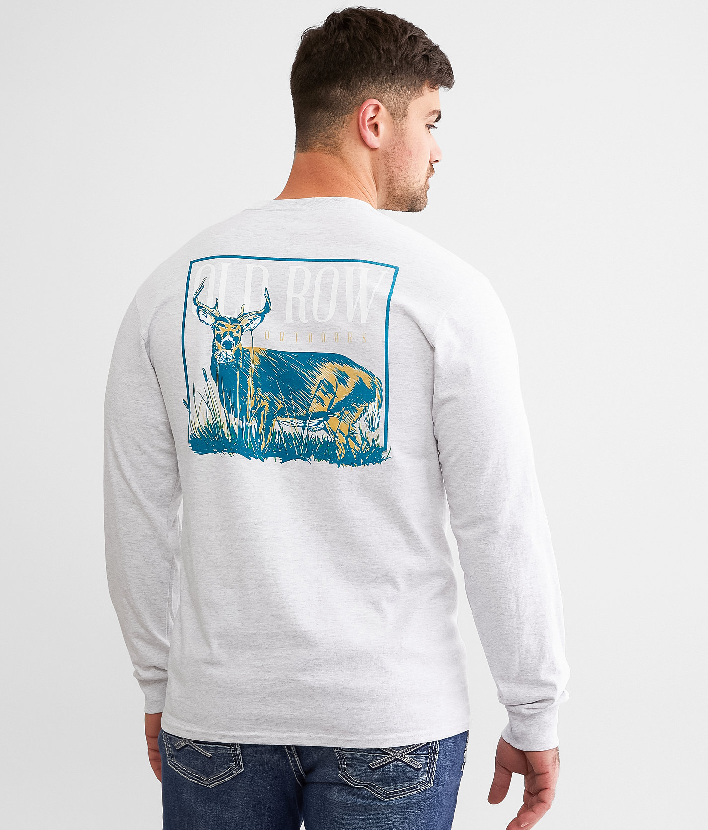 Old Row Trophy Buck T-Shirt - Men's T-Shirts in Ash