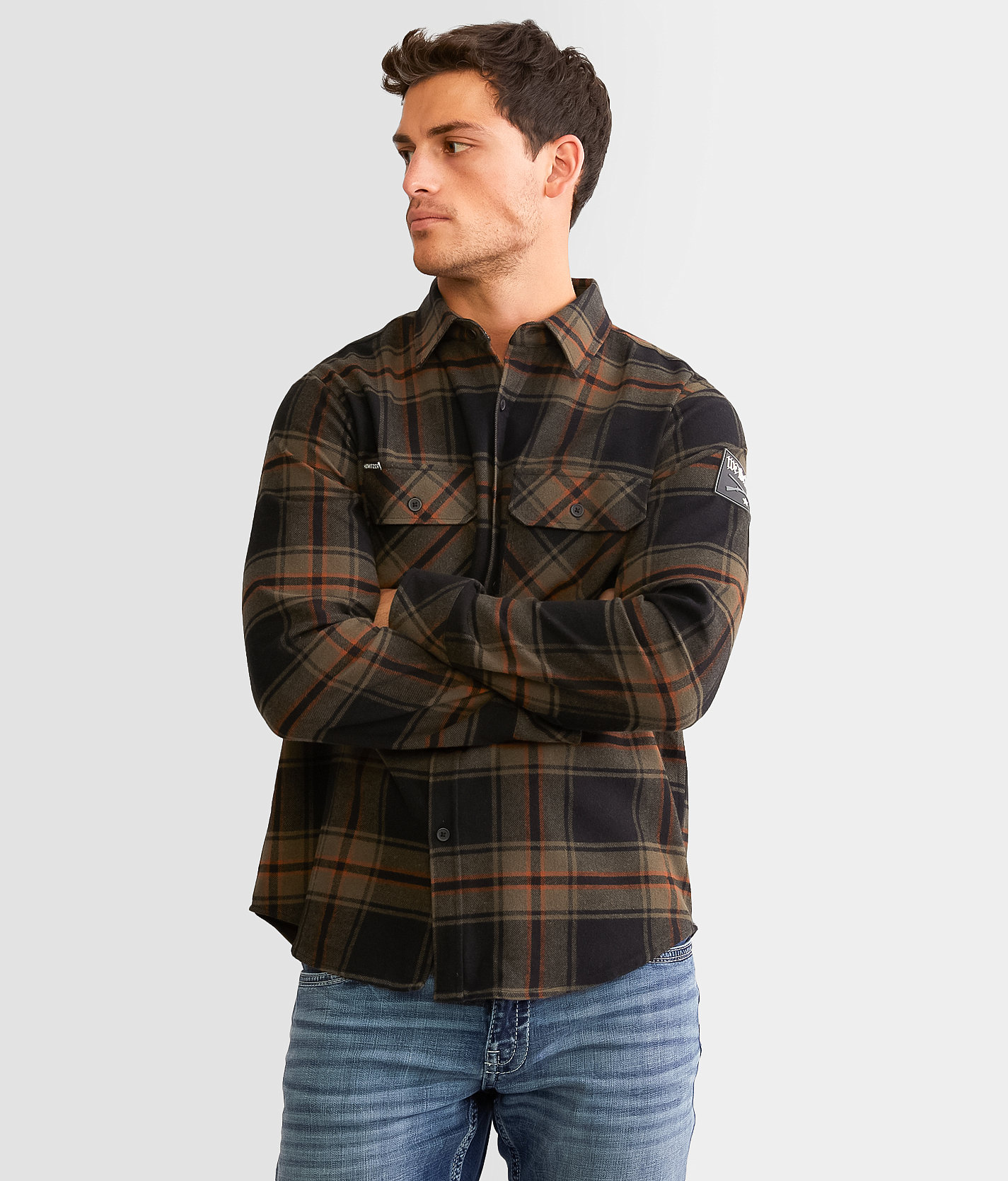 Howitzer Cavalry Flannel Shirt - Men's Shirts in Black