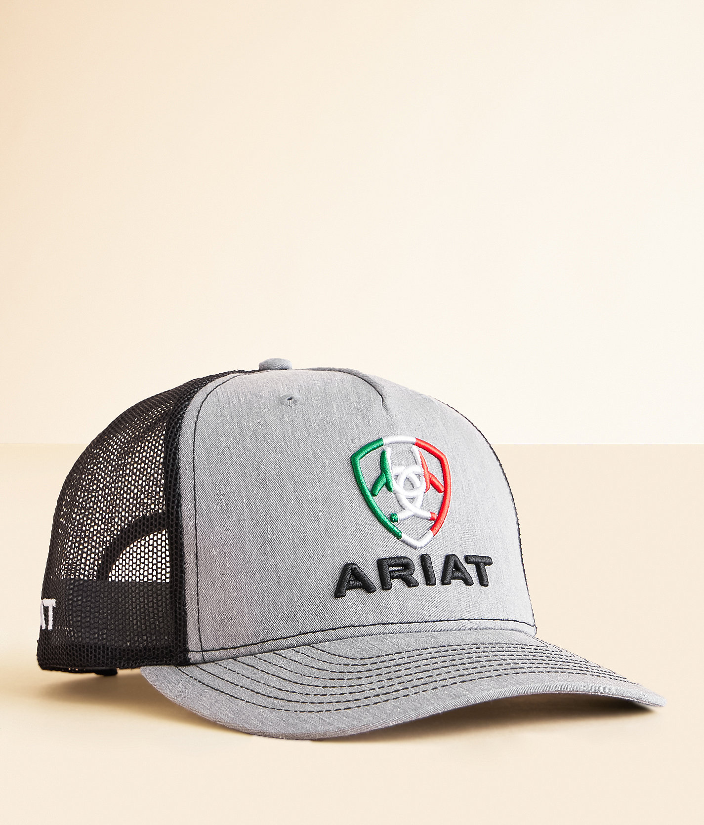 Ariat Mexico Flag Trucker Hat - Men's Hats in Grey