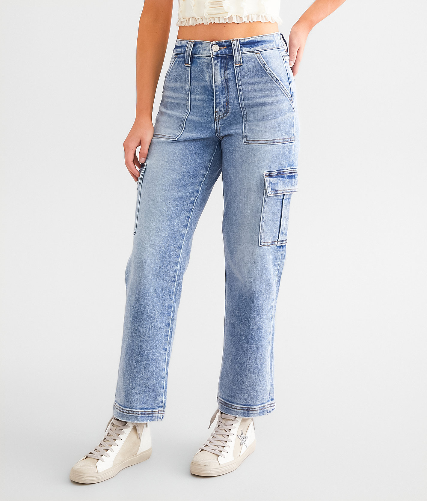 VERVET Dixie Stretch Cargo Jean - Women's Jeans in Fleeting