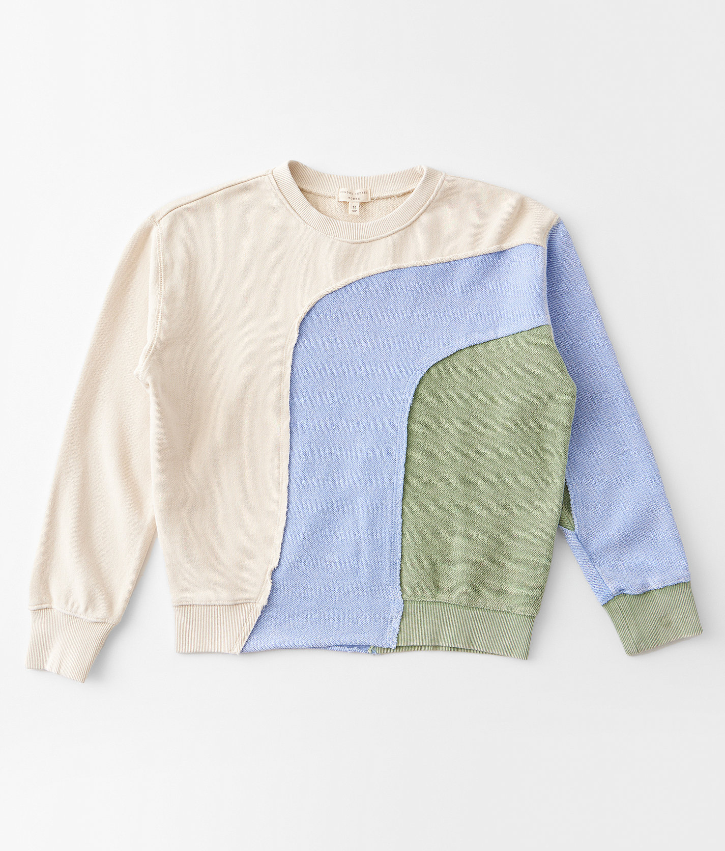 Girls - Gilded Intent Exposed Seam Pullover - Girl's Sweatshirts in Blue Multi