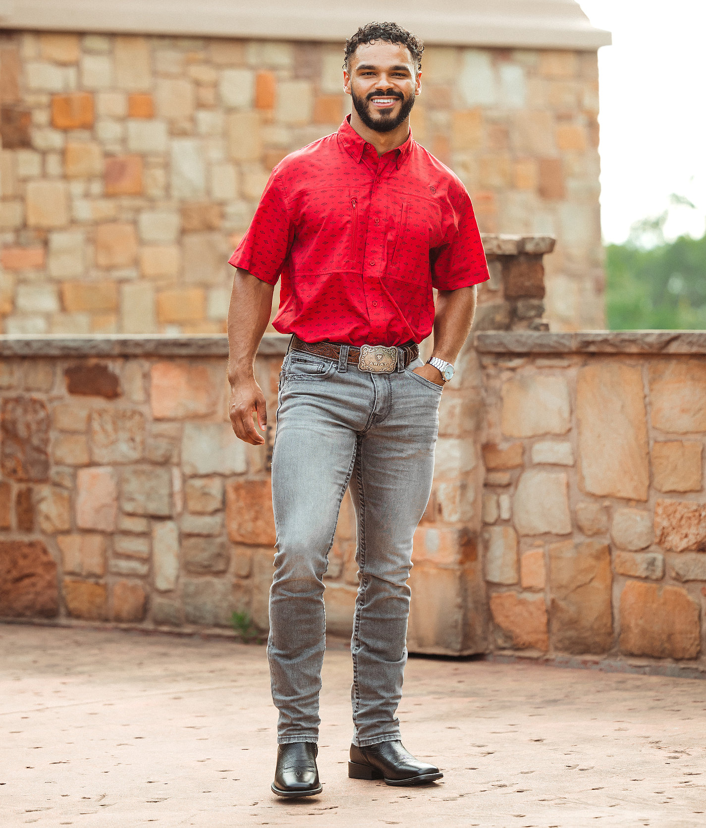 Buckle Black Three Straight Stretch Jean - Men's Jeans in Thames