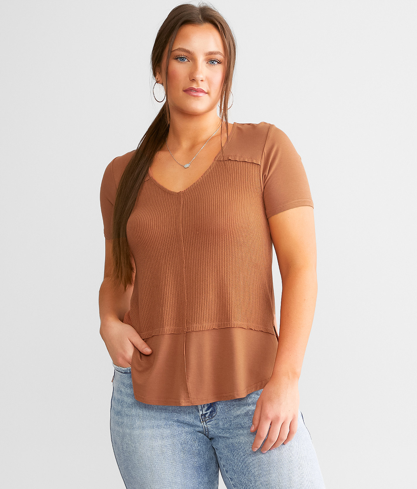 White Crow Harrison Top - Women's Shirts & Blouses in Vintage Brown