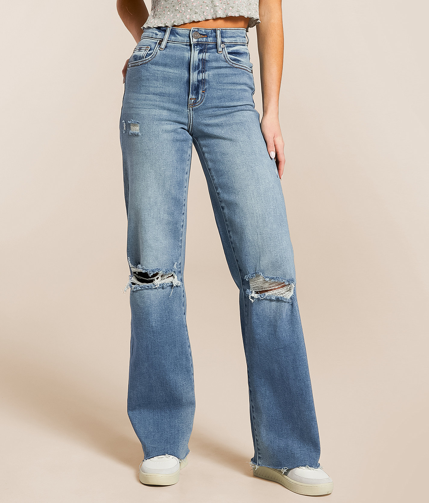 HIDDEN Logan Dad Jean - Women's Jeans in Medium Wash