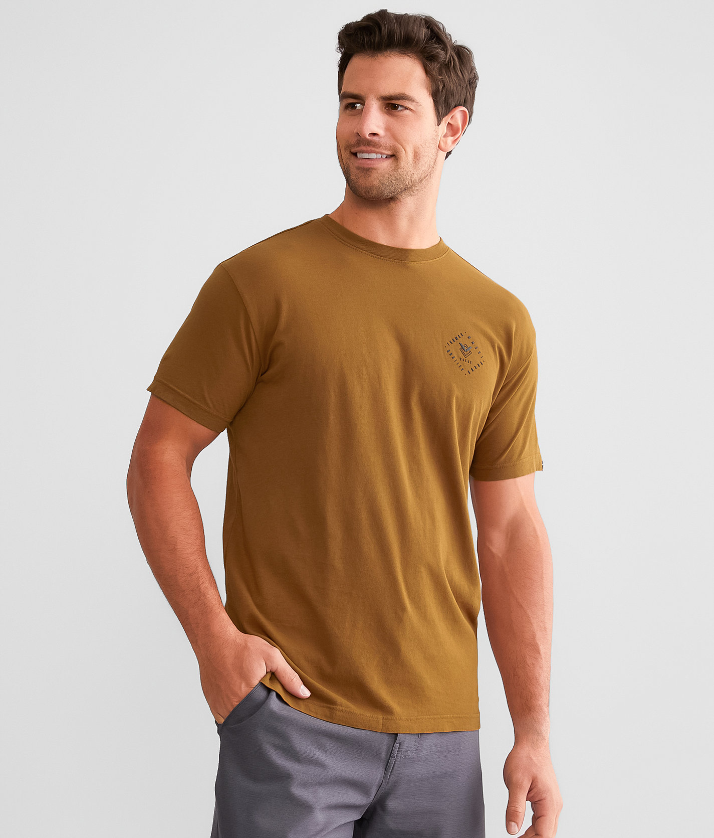 Veece Stay Simple T-Shirt - Men's T-Shirts in Camel