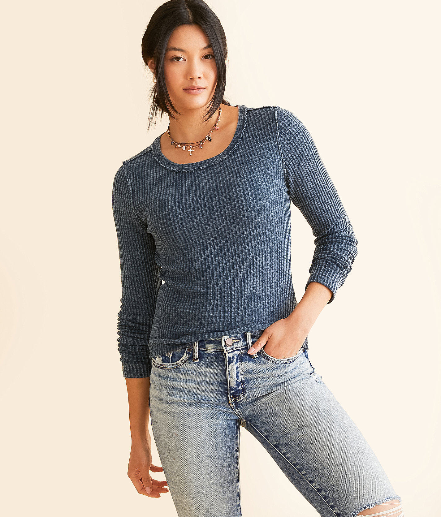 White Crow Elisa Thermal Top - Women's Shirts & Blouses in Eclipse