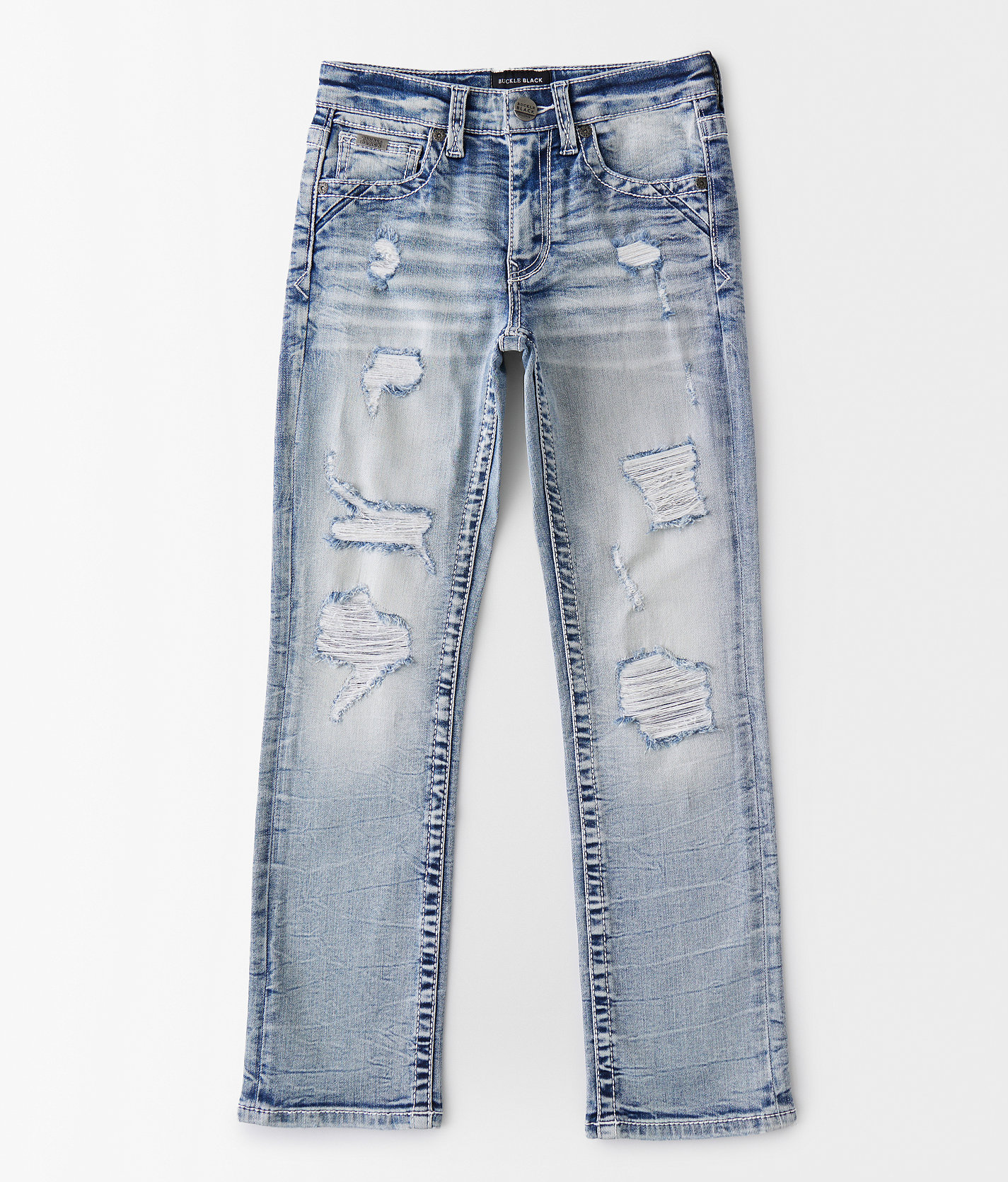 Boys - Buckle Black 109 Straight Stretch Jean - Boy's Jeans in Cannon