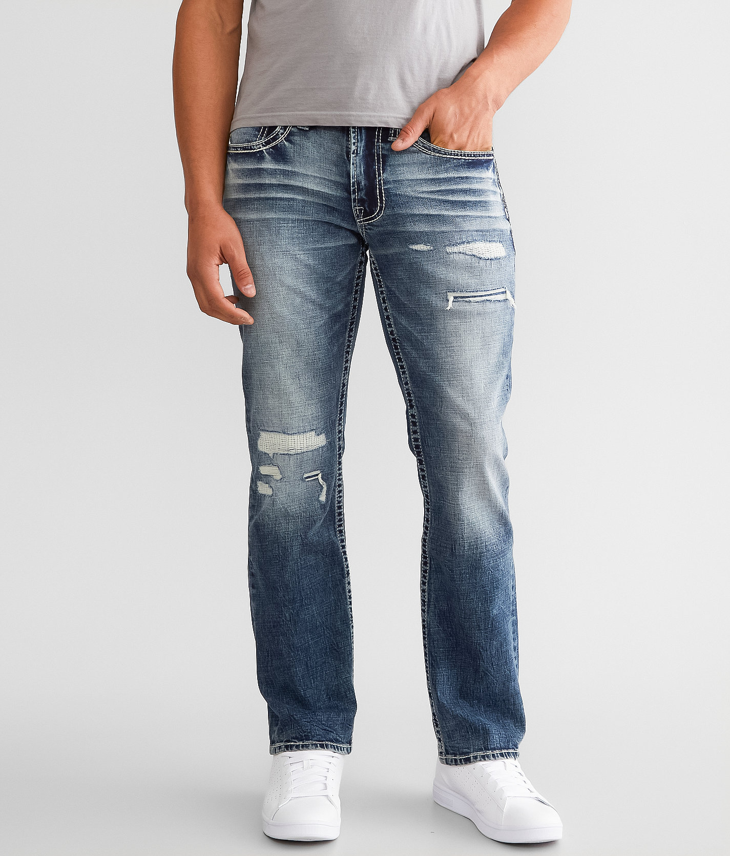 Salvage Mayhem Straight Stretch Jean - Men's Jeans in Edessa