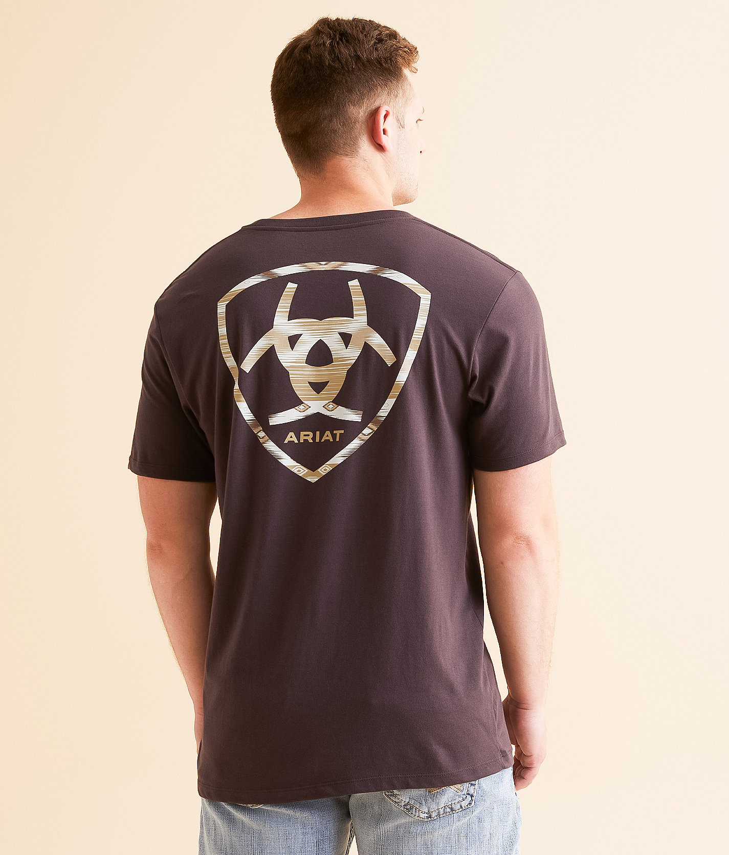 Ariat Coyote Cobija T-Shirt - Men's T-Shirts in Dark Brown