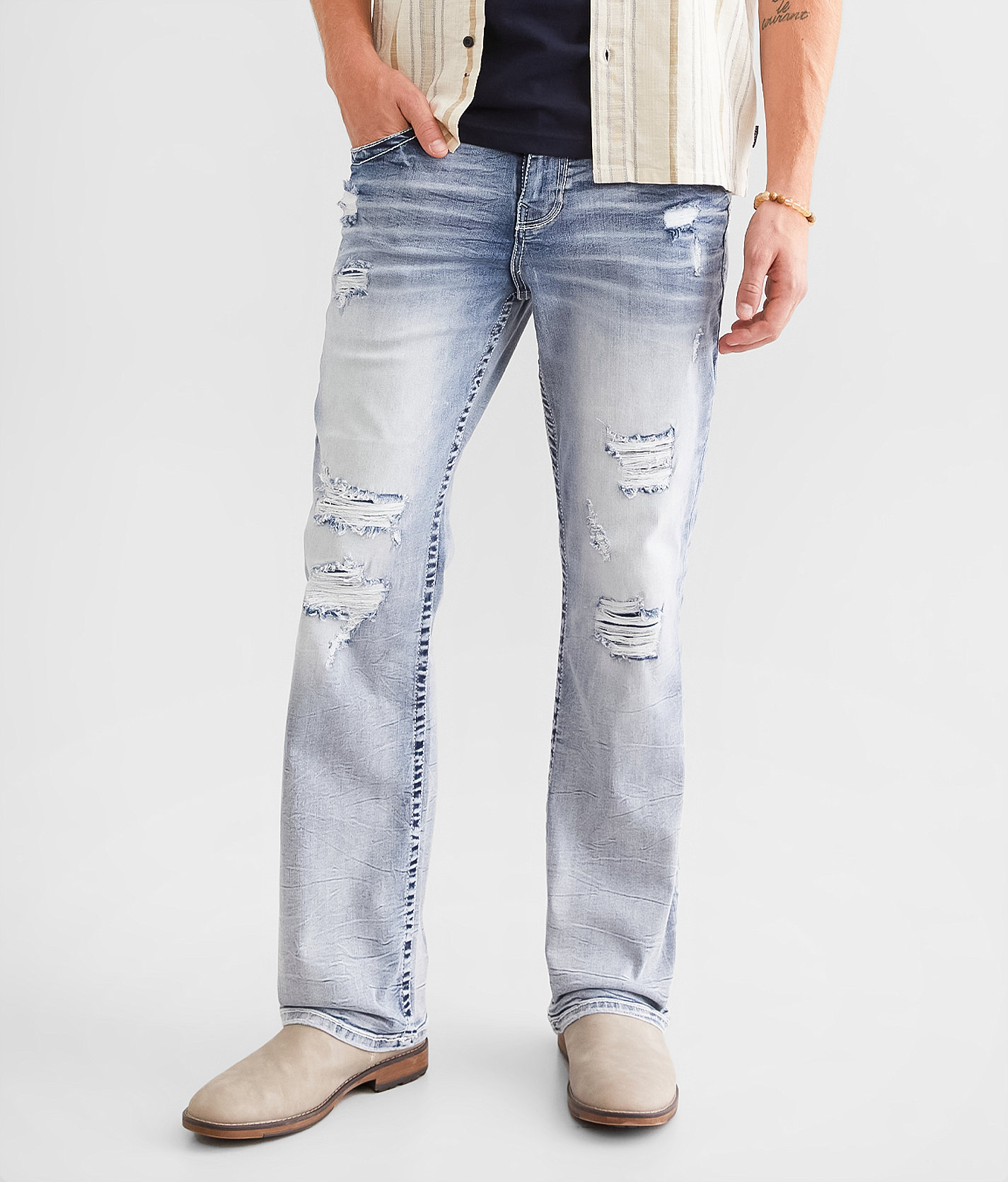 Buckle Black Nine Boot Stretch Jean - Men's Jeans in Cannon