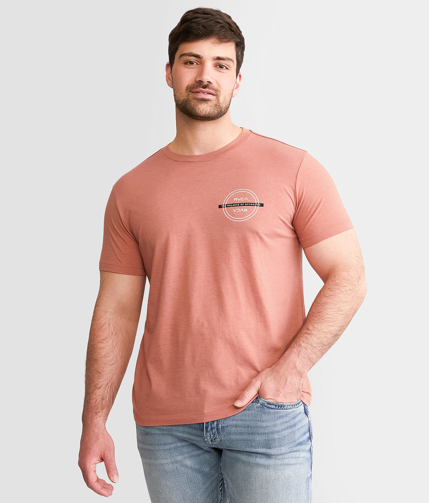 RVCA Layer Dart T-Shirt - Men's T-Shirts in Chai
