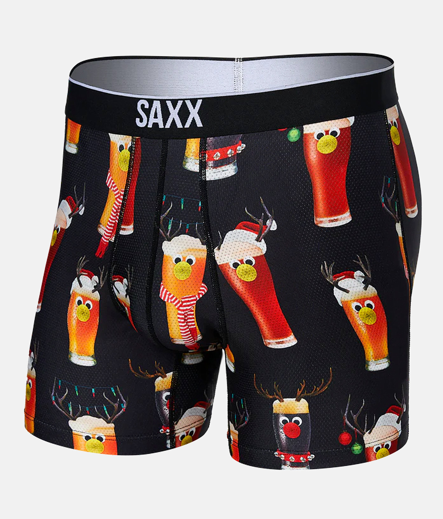 SAXX Volt Stretch Boxer Briefs - Men's Boxer Briefs in Reindeer