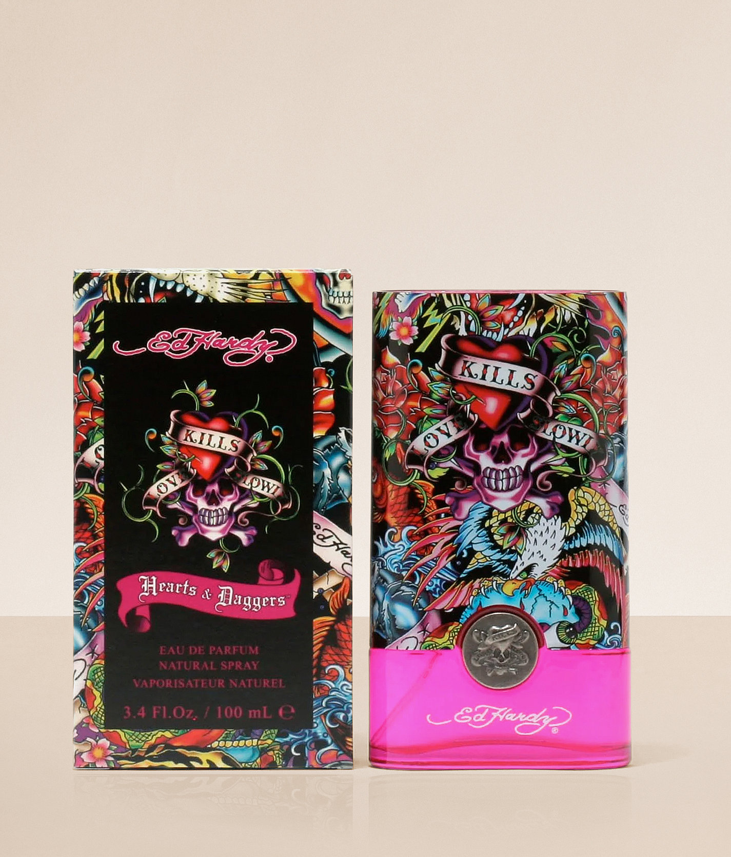 Ed Hardy Hearts & Daggers Fragrance - Women's Fragrance in Pink