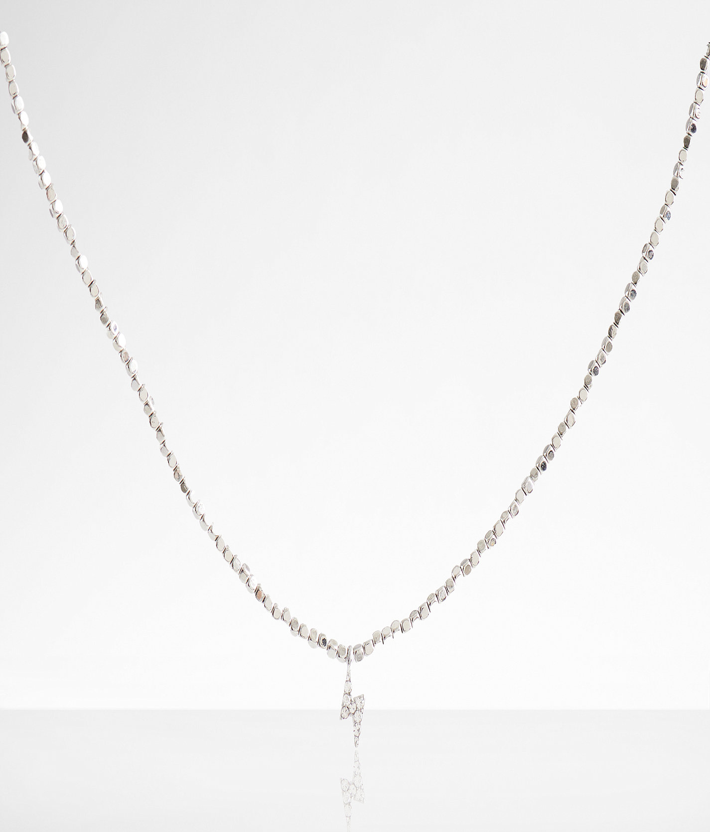 boutique by BKE Dainty Lightning Bolt Necklace - Women's Jewelry in Silver