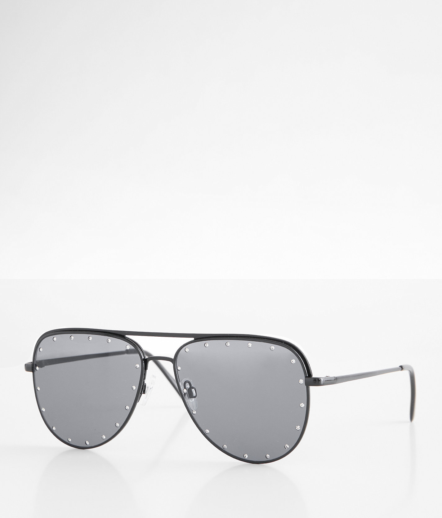 BKE Trail Blazer Aviator Sunglasses - Women's Sunglasses & Glasses in Black