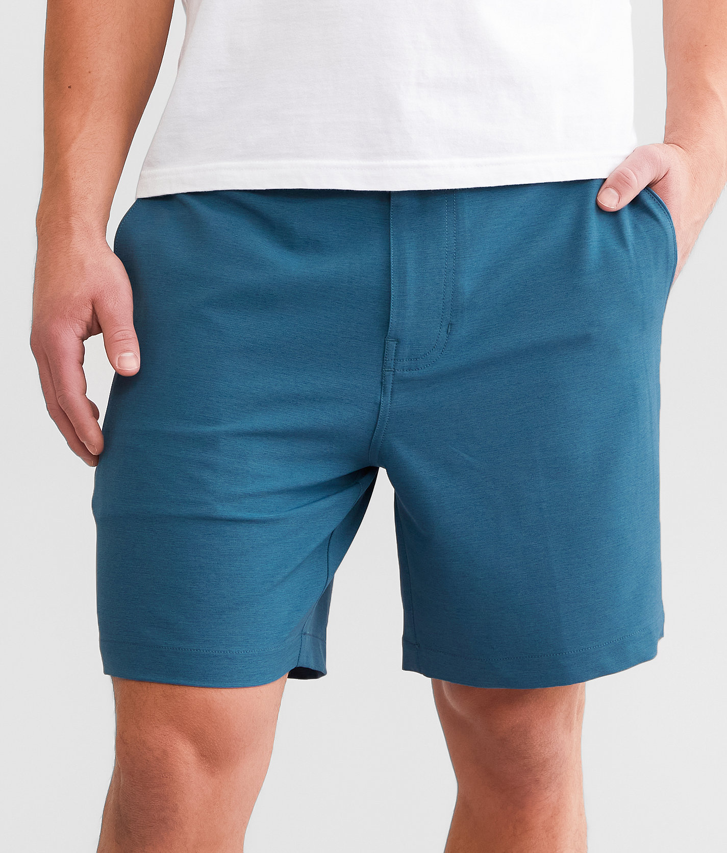 Maven Co-op Essential Performance Stretch Short - Men's Shorts in Medium Blue Black