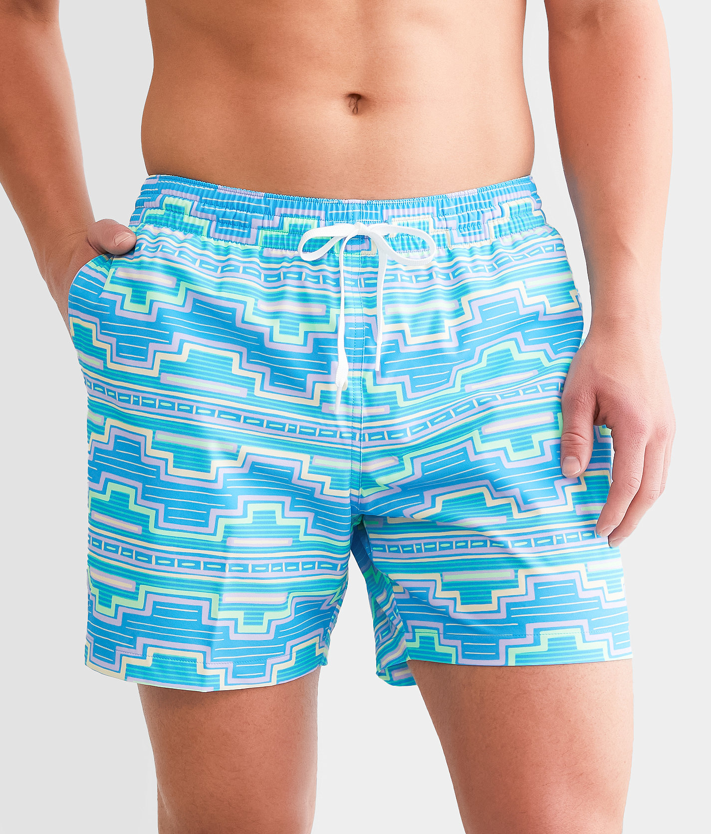 Chubbies The Desert Dawns Stretch Swim Trunks - Men's Swimwear in Turquoise Aqua