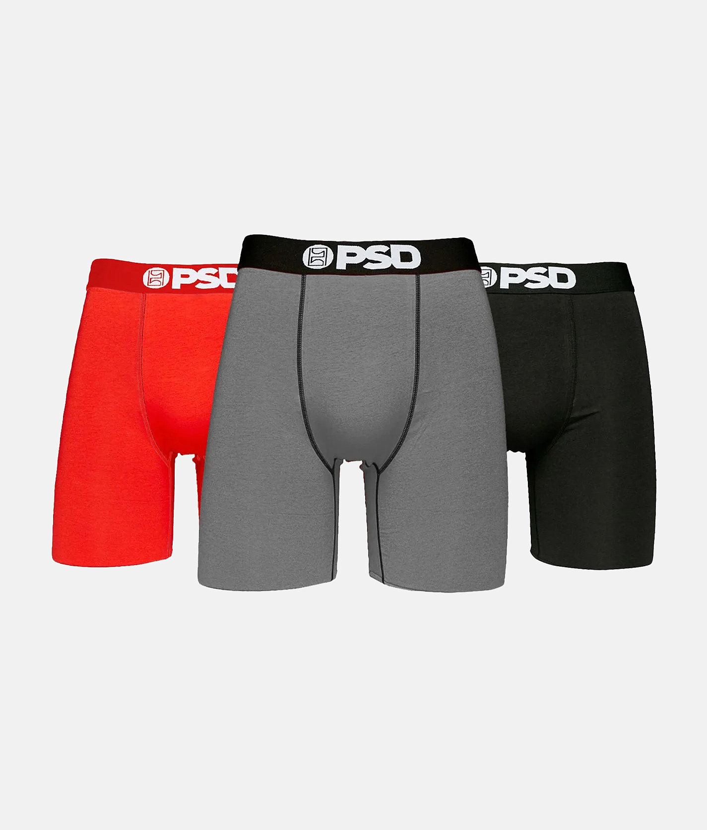 PSD Classic Cotton 3 Pack Stretch Boxer Briefs - Men's Boxer Briefs in Multi