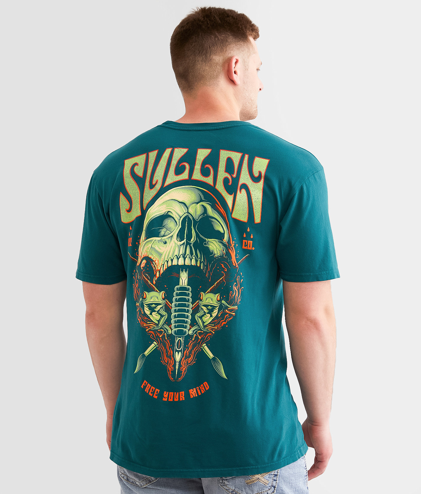 Sullen Free Mind T-Shirt - Men's T-Shirts in Atlantic Deep