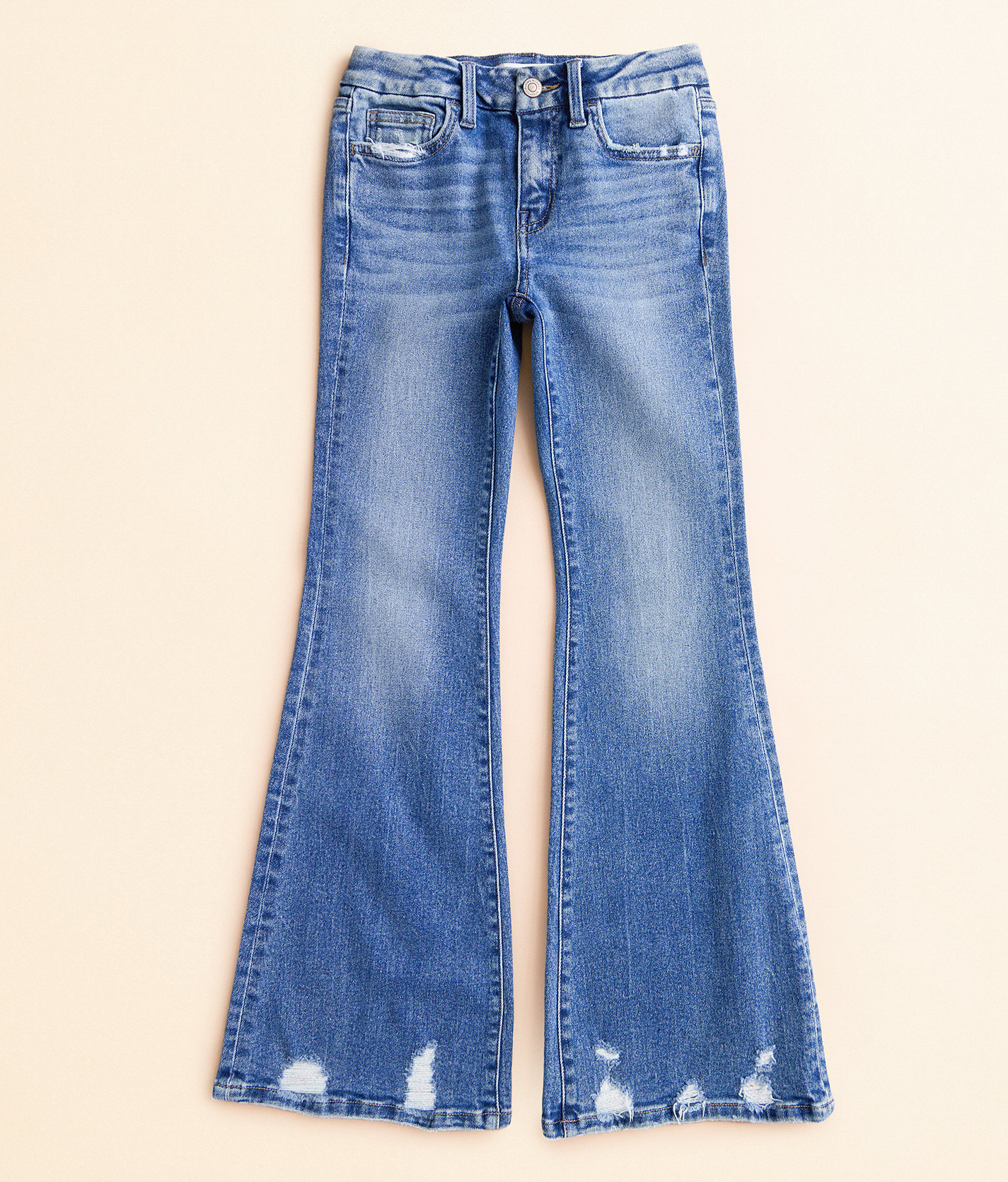 Girls - Flying Monkey Mid-Rise Flare Stretch Jean - Girl's Jeans in Idyllic