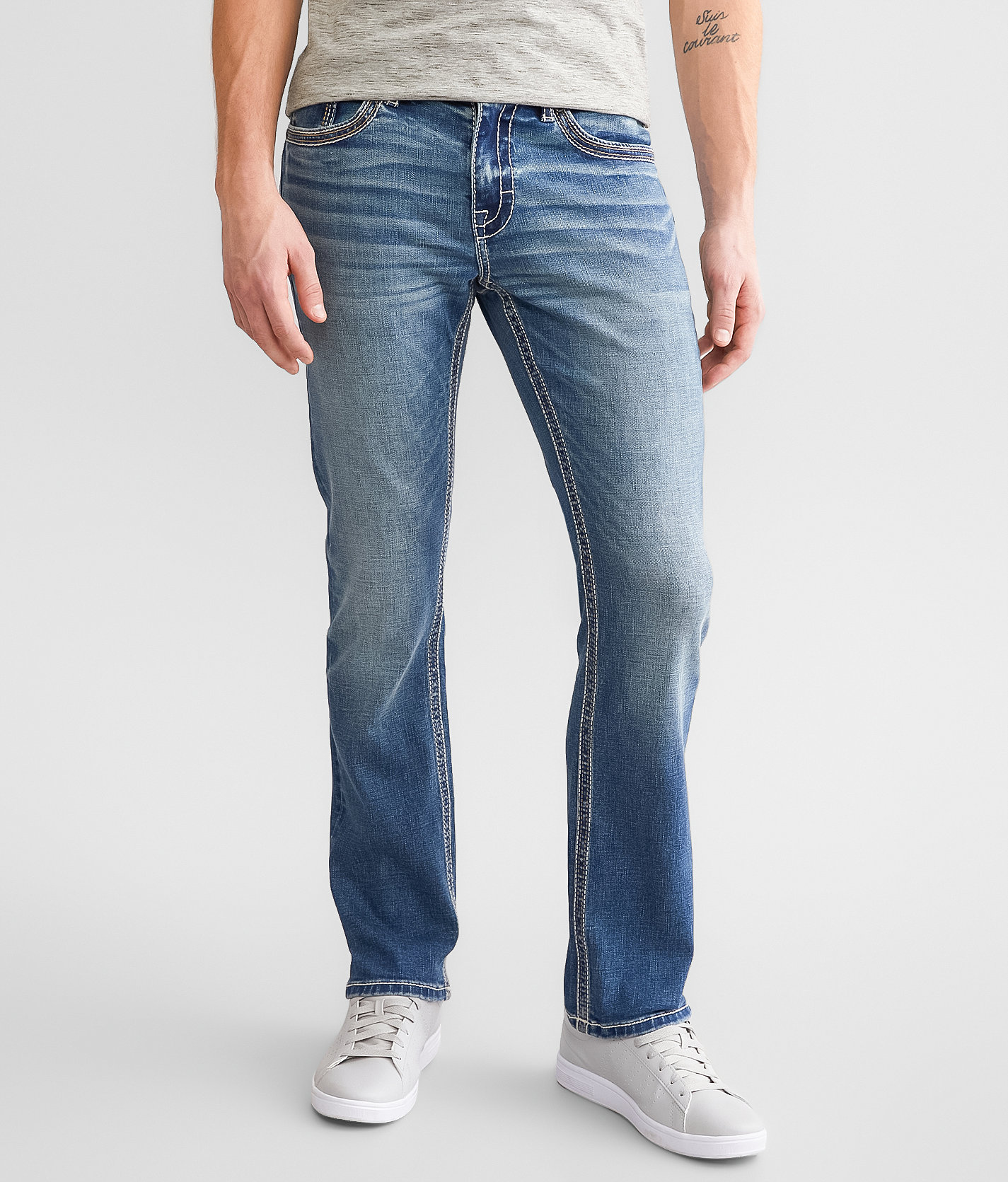 BKE Alec Straight Stretch Jean - Men's Jeans in Cahita