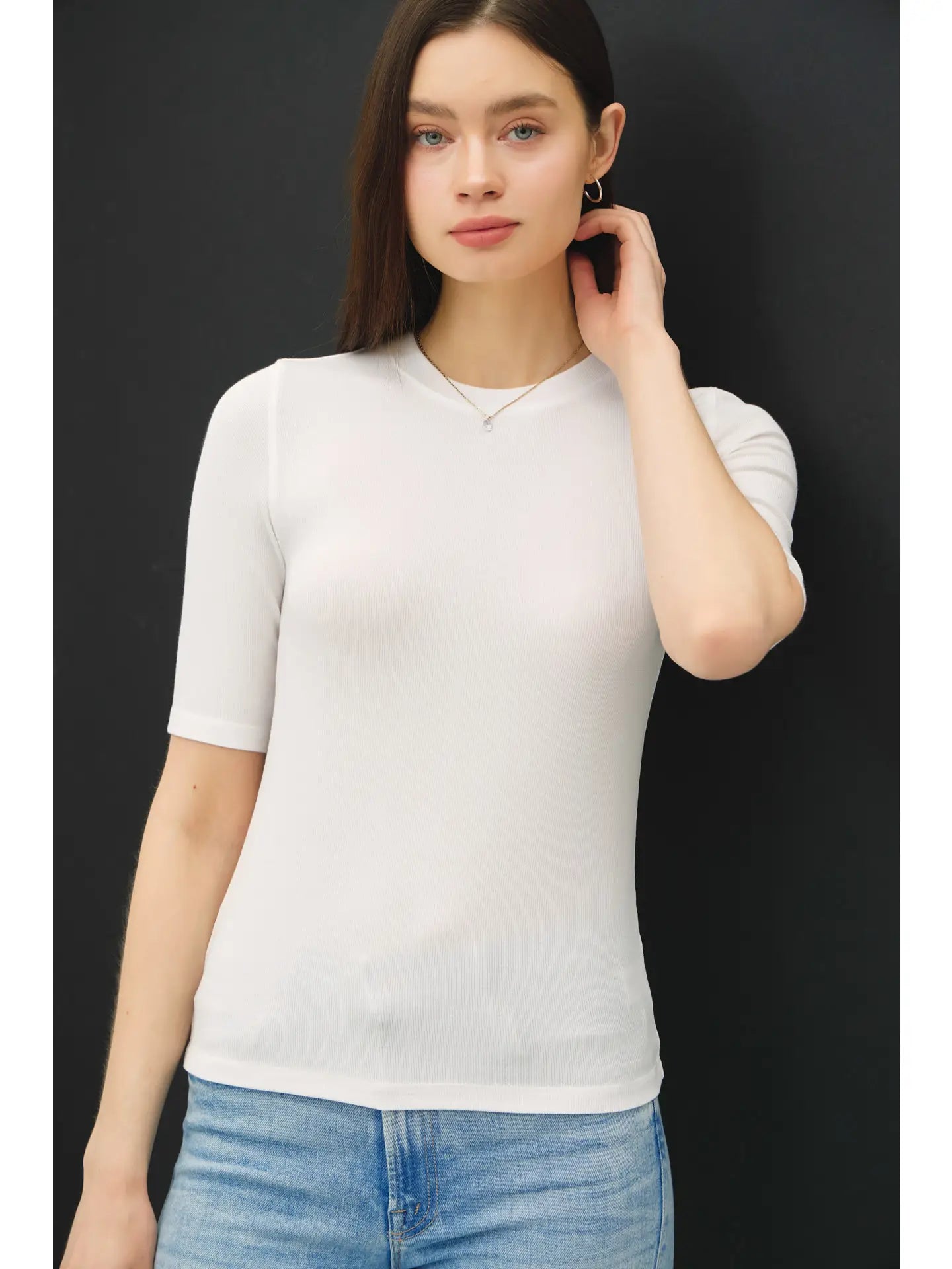 Fitted Classic Crew Short Sleeve Tee