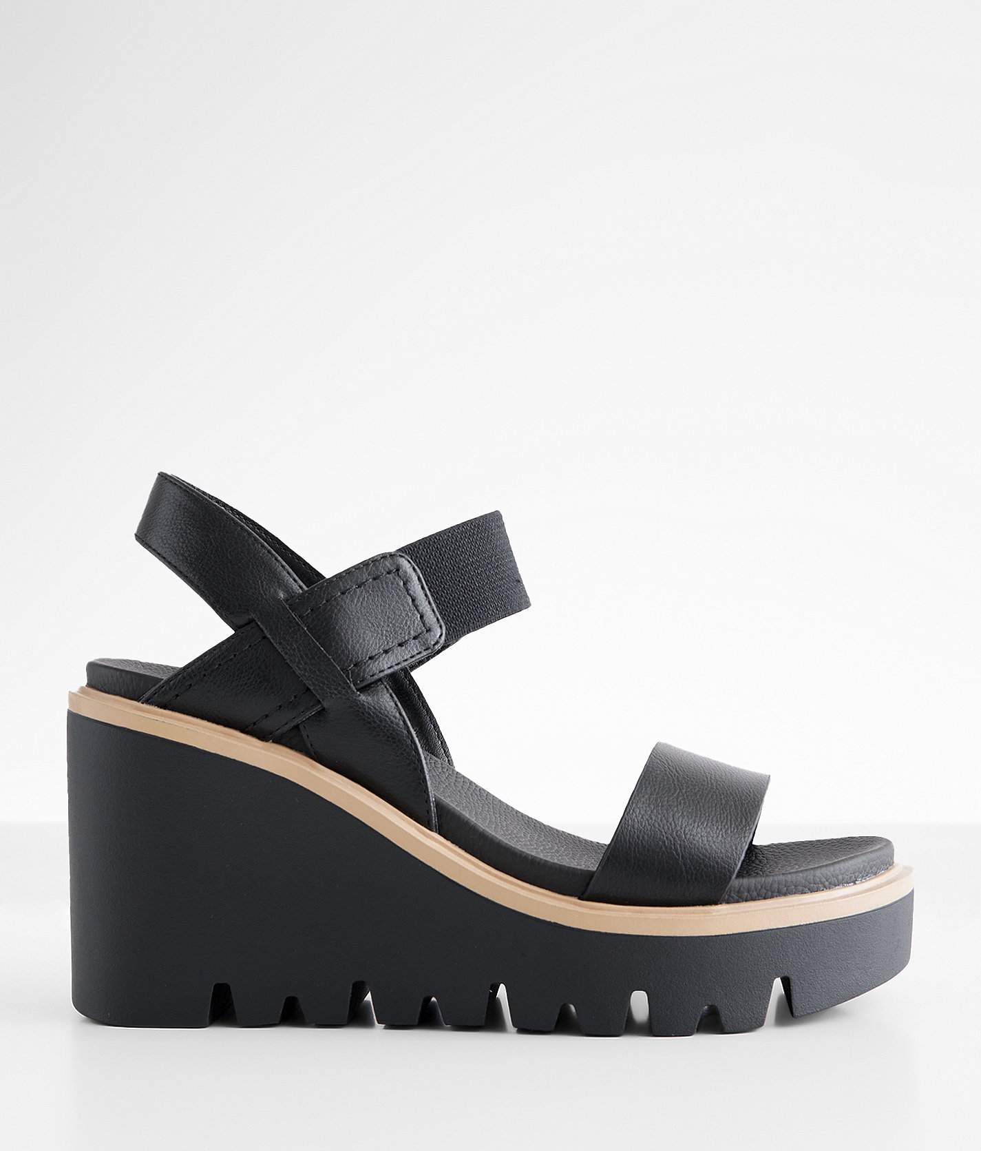 Mia Wedge Sandal - Women's Shoes in Black