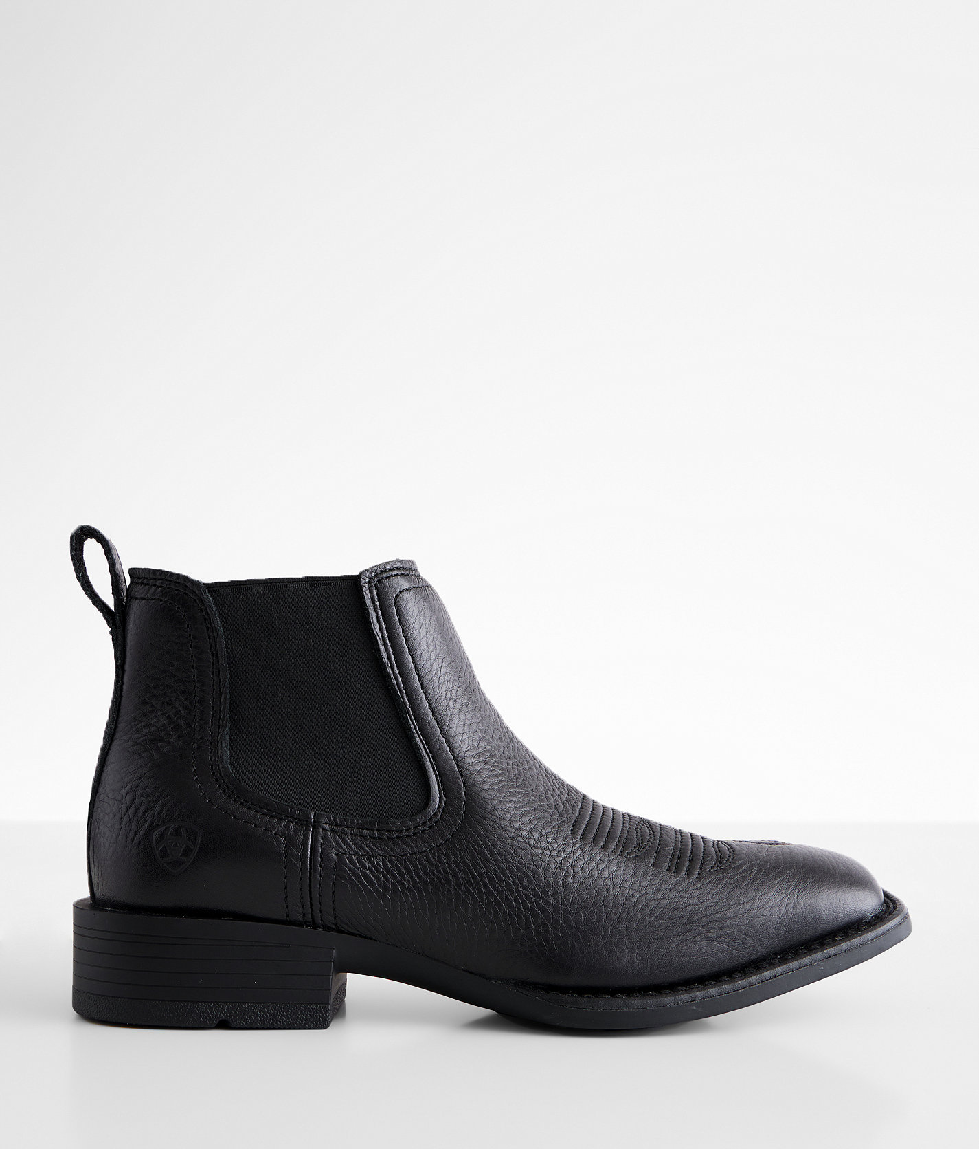 Ariat Booker Ultra Leather Western Boot - Men's Shoes in Black