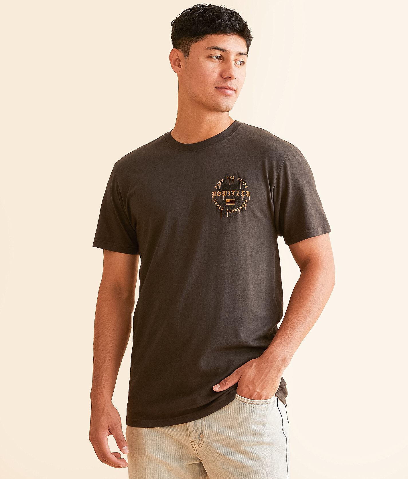 Howitzer Burn The Ships T-Shirt - Men's T-Shirts in Vintage Black