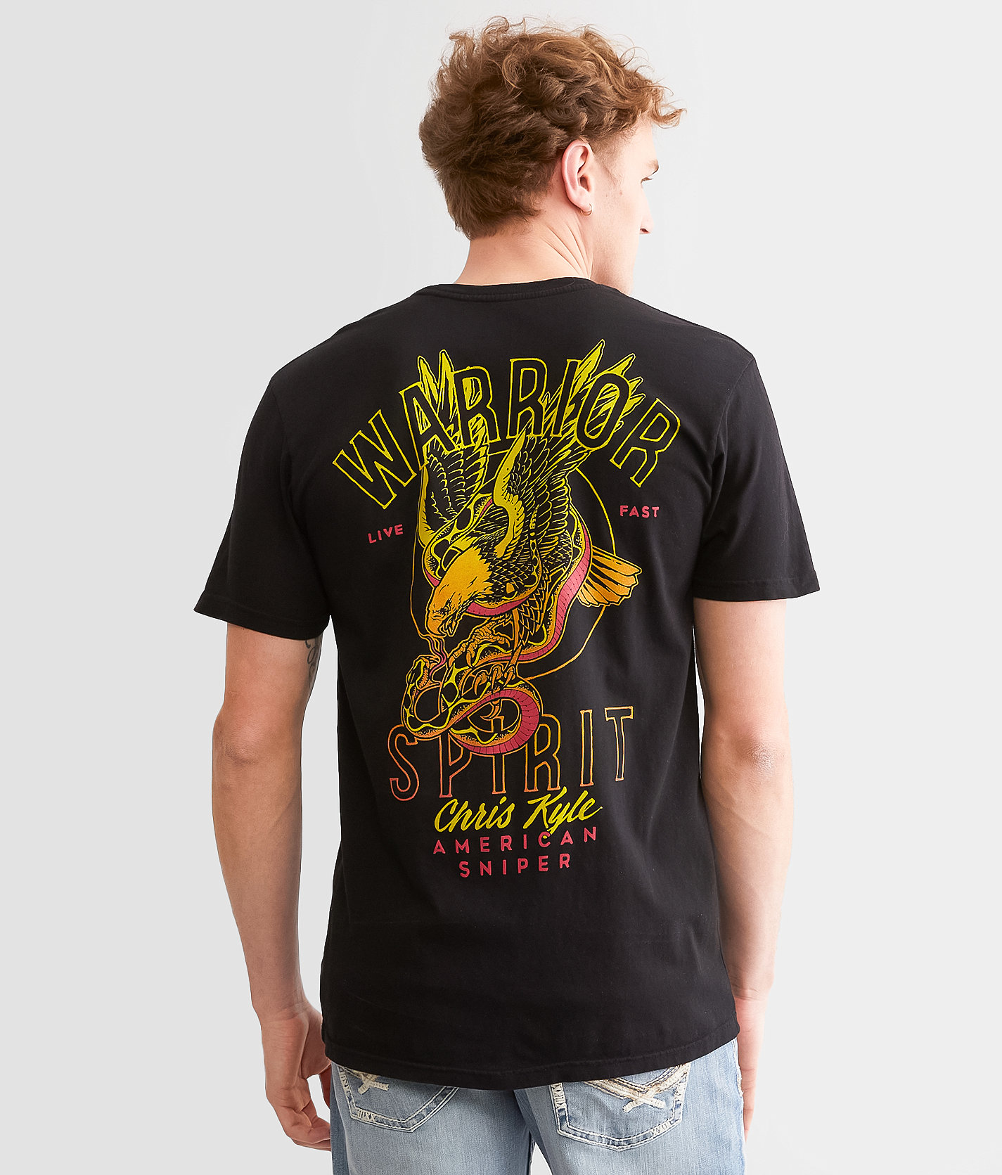 Howitzer Chris Kyle Warrior Eagle T-Shirt - Men's T-Shirts in Black