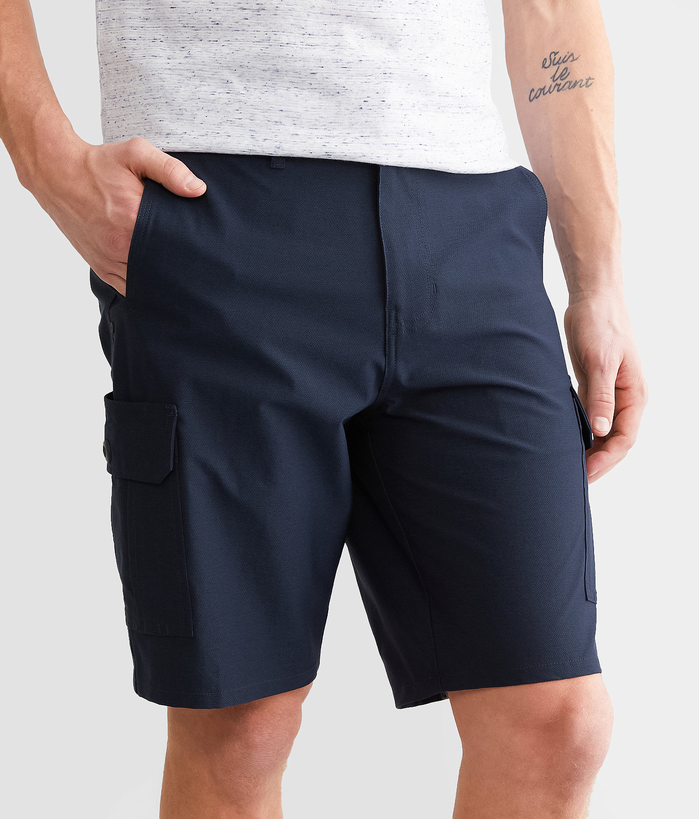 Maven Co-op Recreation Cargo Stretch Short - Men's Shorts in Navy Black