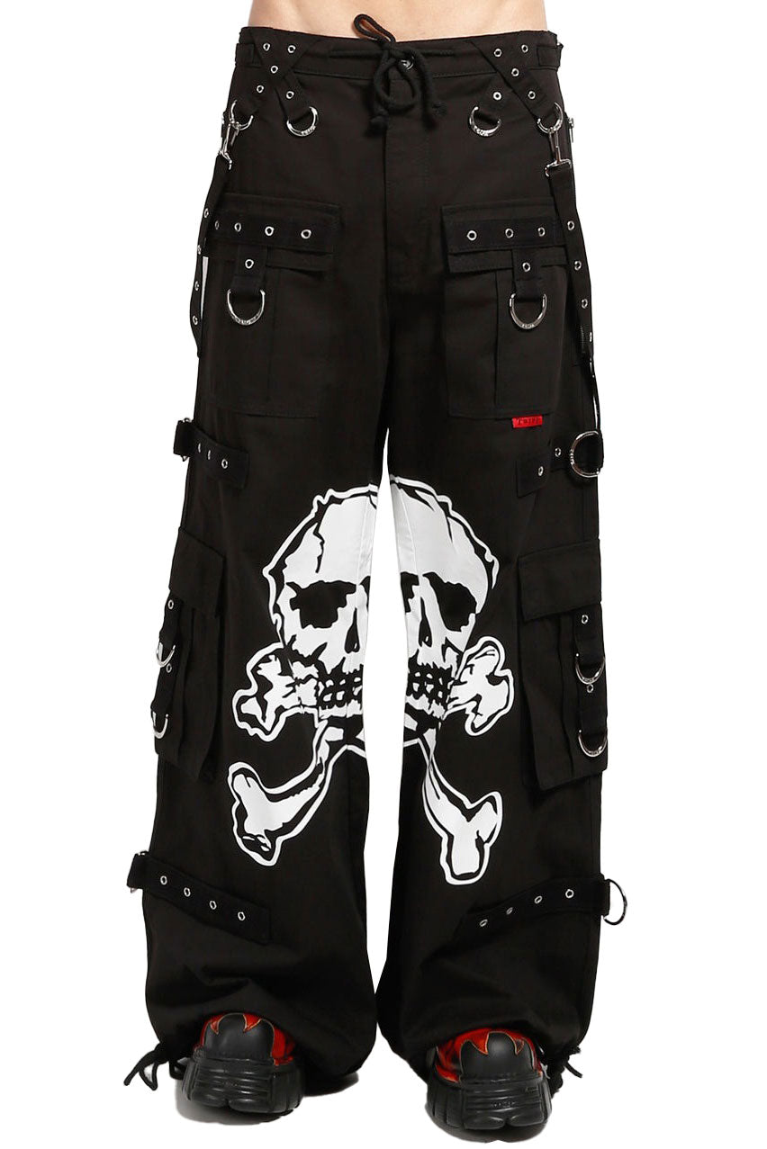 Tripp NYC Big Skull Pants [BLACK/WHITE]