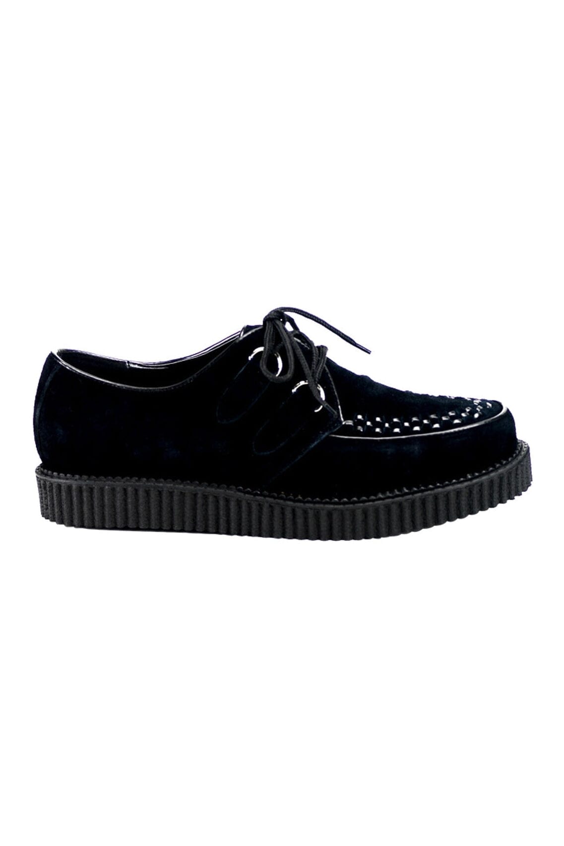 CREEPER-602S Black Suede Leather Creeper