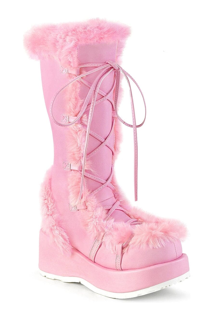 CUBBY-311 Pink Vegan Leather Knee Boot