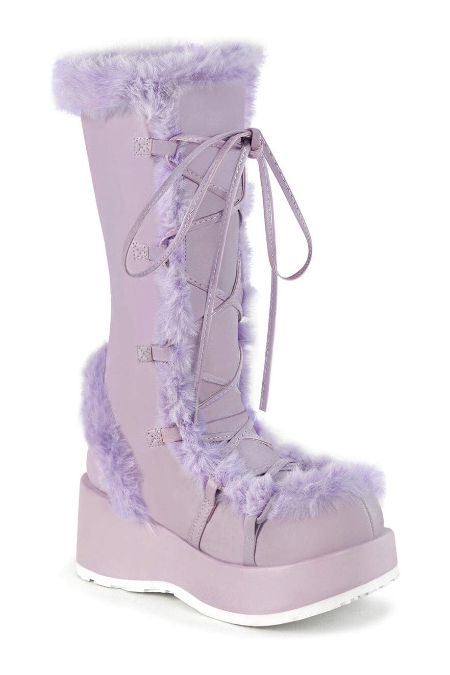 CUBBY-311 Purple Vegan Leather Knee Boot