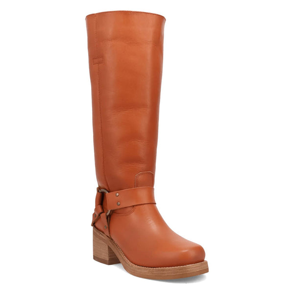 Dingo Womens Casbah Russet Leather 16in Fashion Boots