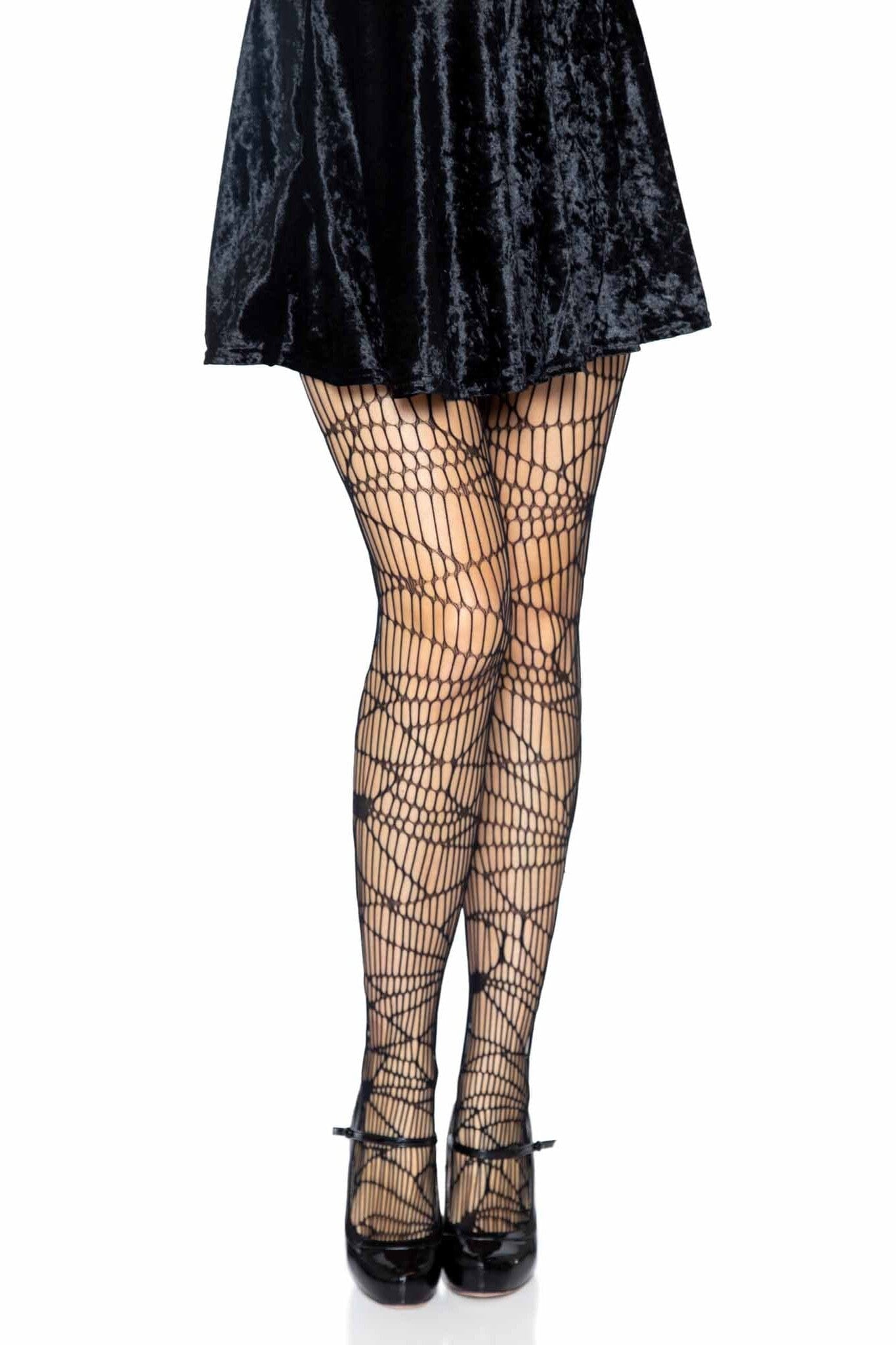 Distressed Net Pantyhose