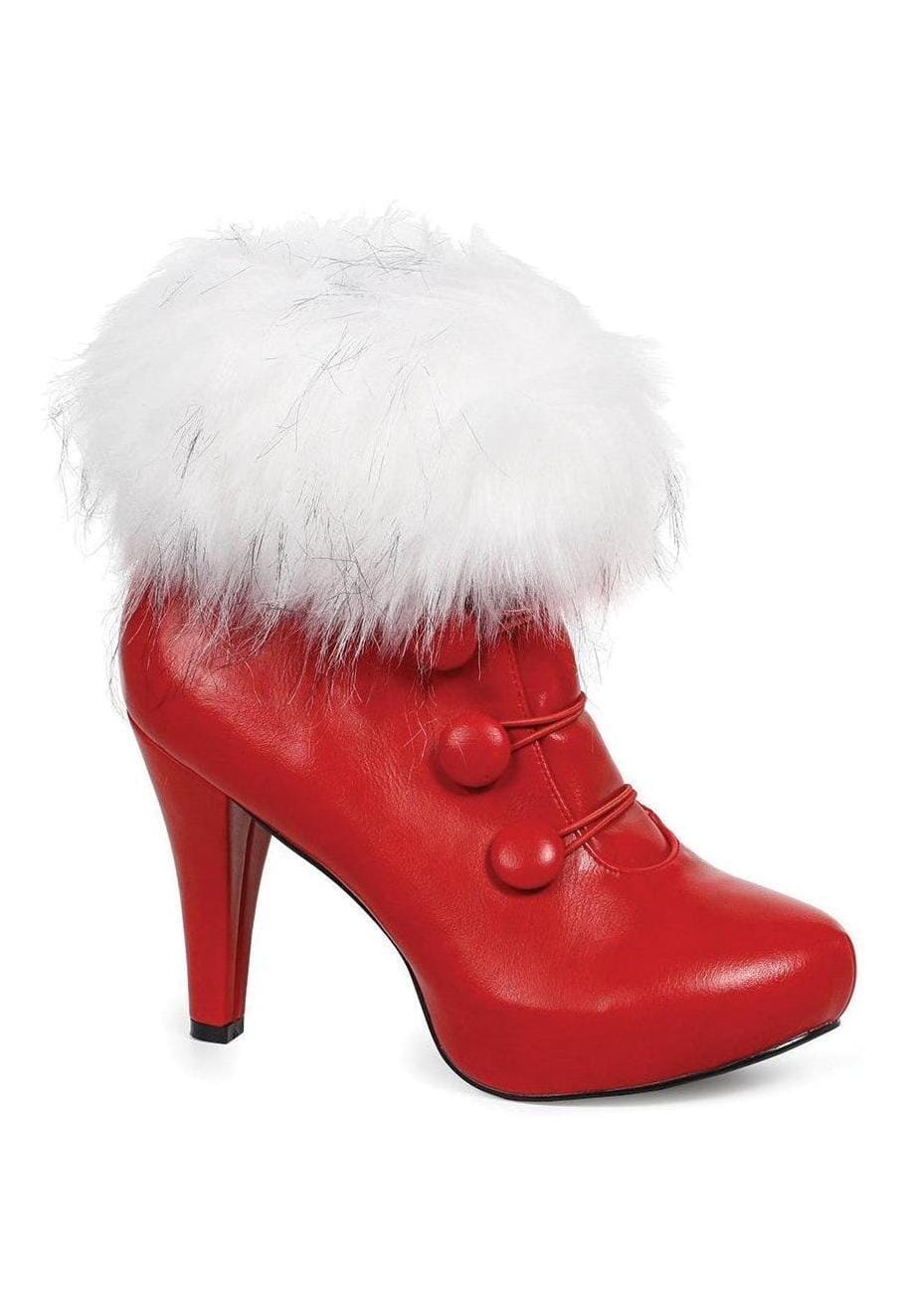 Ellie 414-CLAUS 4" Fur Trimmed Holiday Bootie