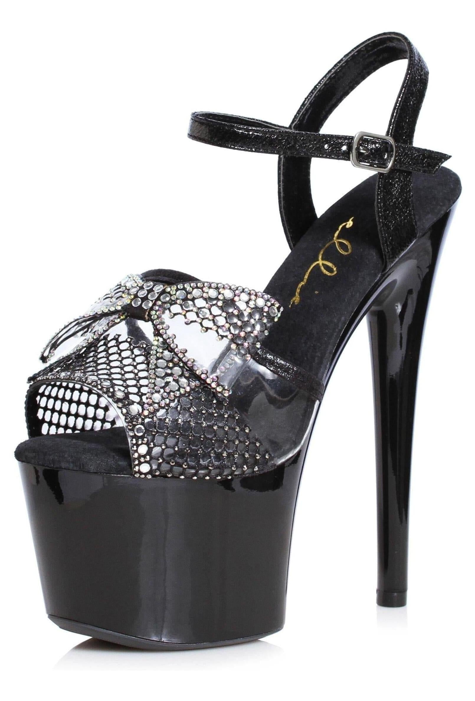 Ellie 709-VAMP 7" Rhinestone Bow Sandal