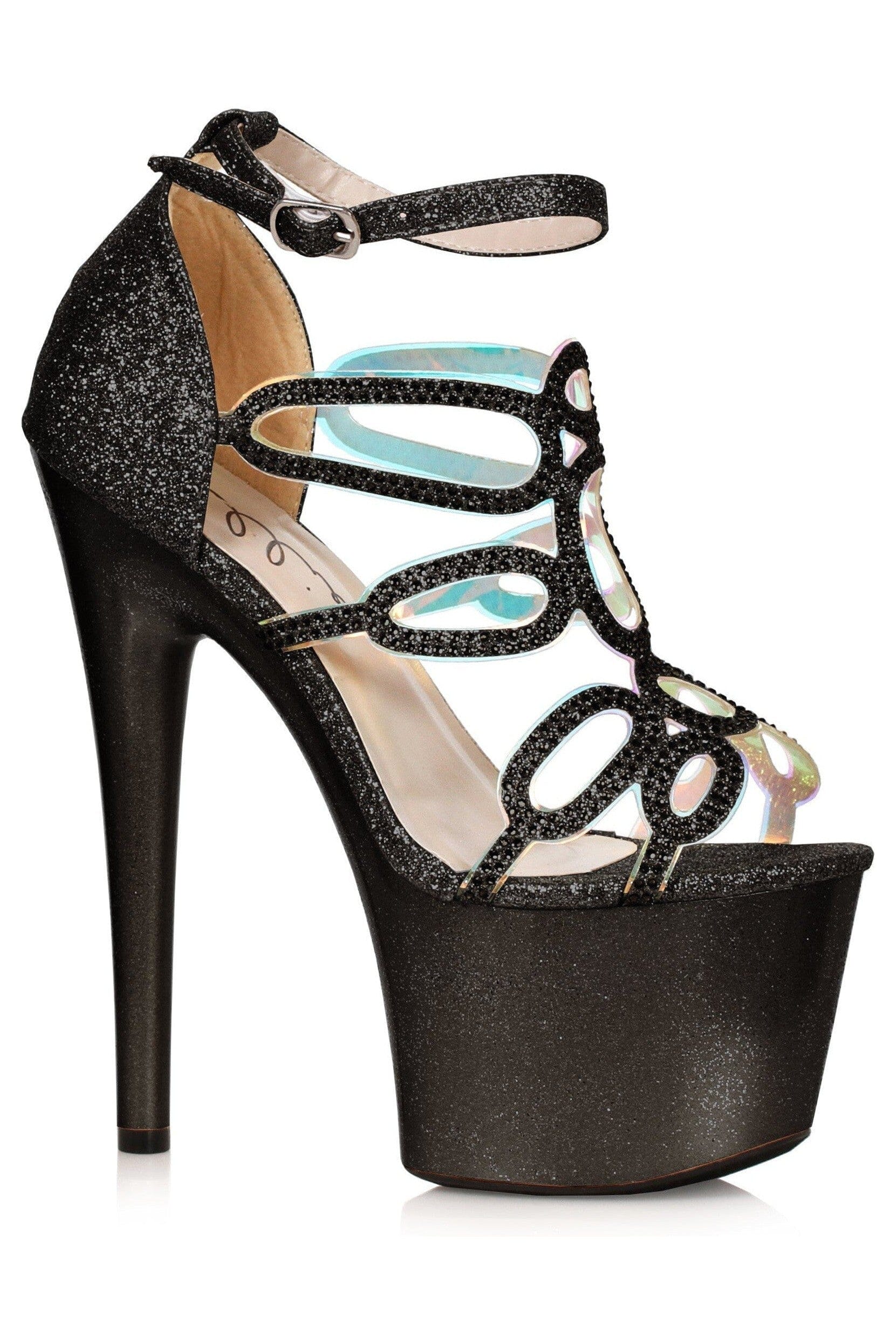 Ellie Shoes 709-ZILLION Stiletto Sandal with Rhinestones