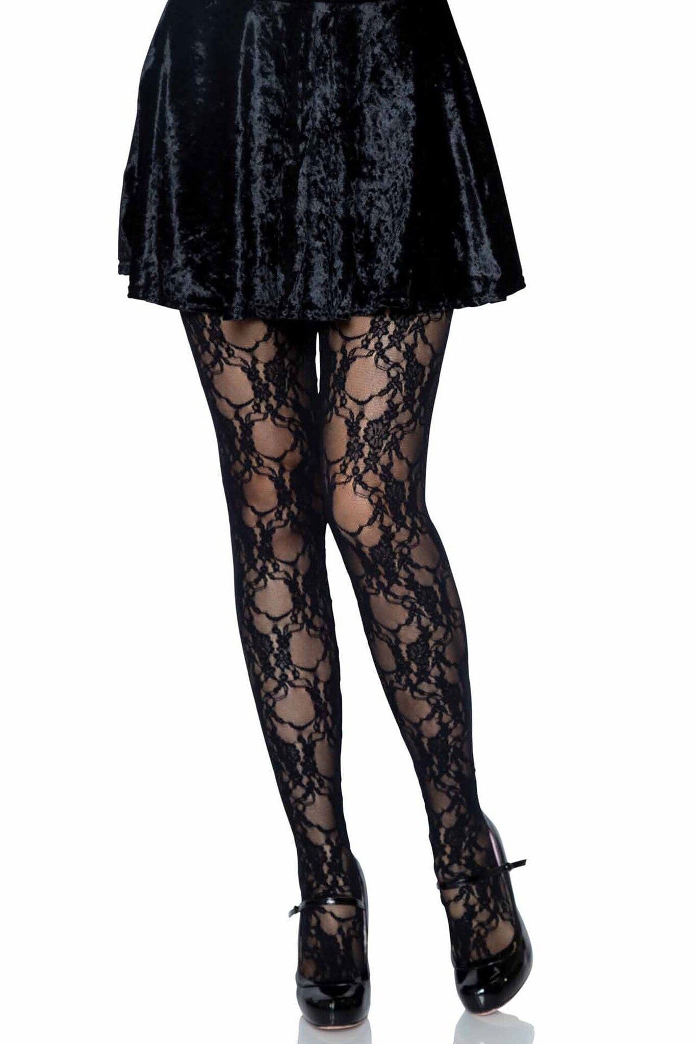 Floral Lace Pantyhose