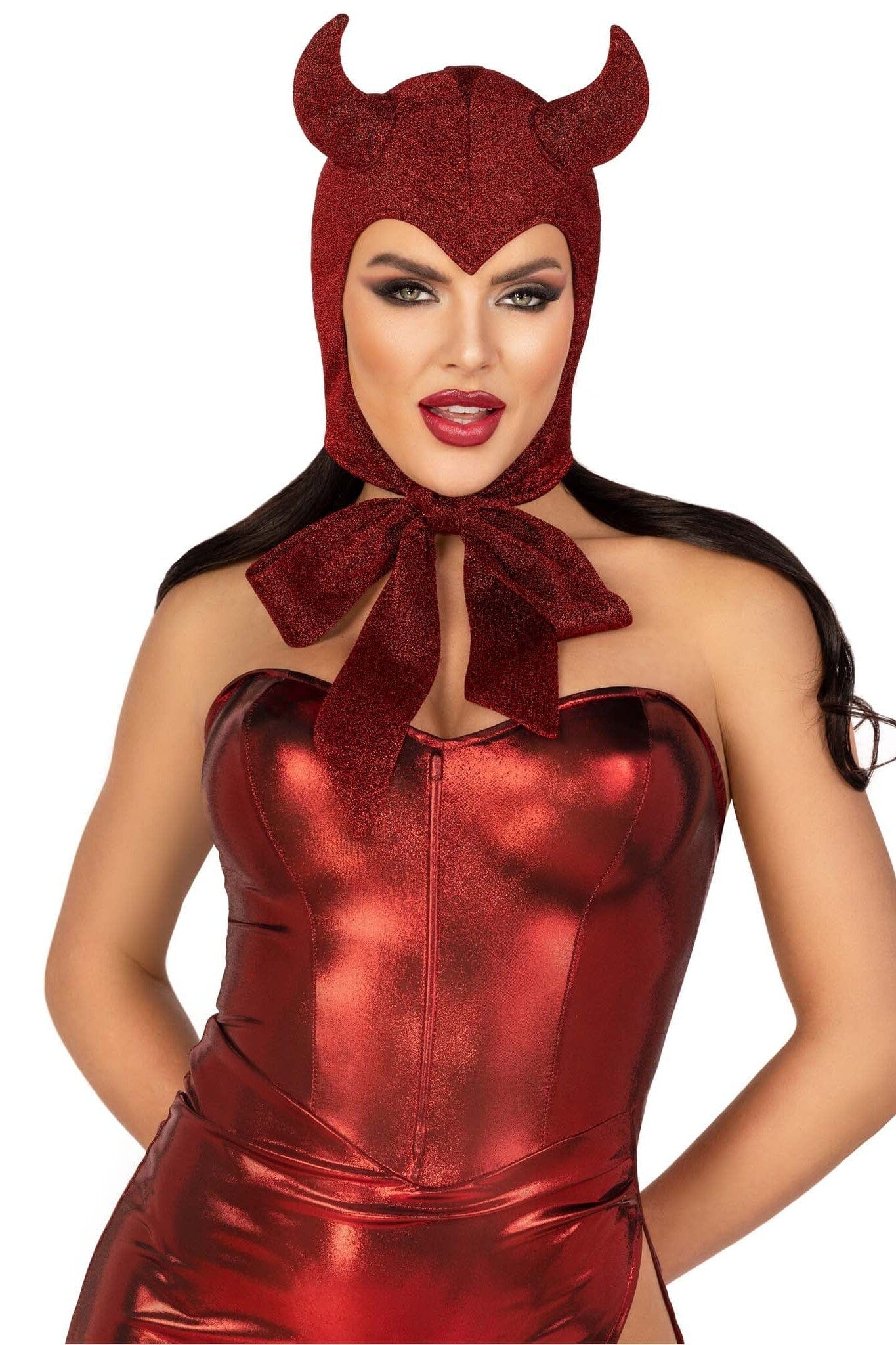 Glitter Shimmer Vintage Devil Bonnet
