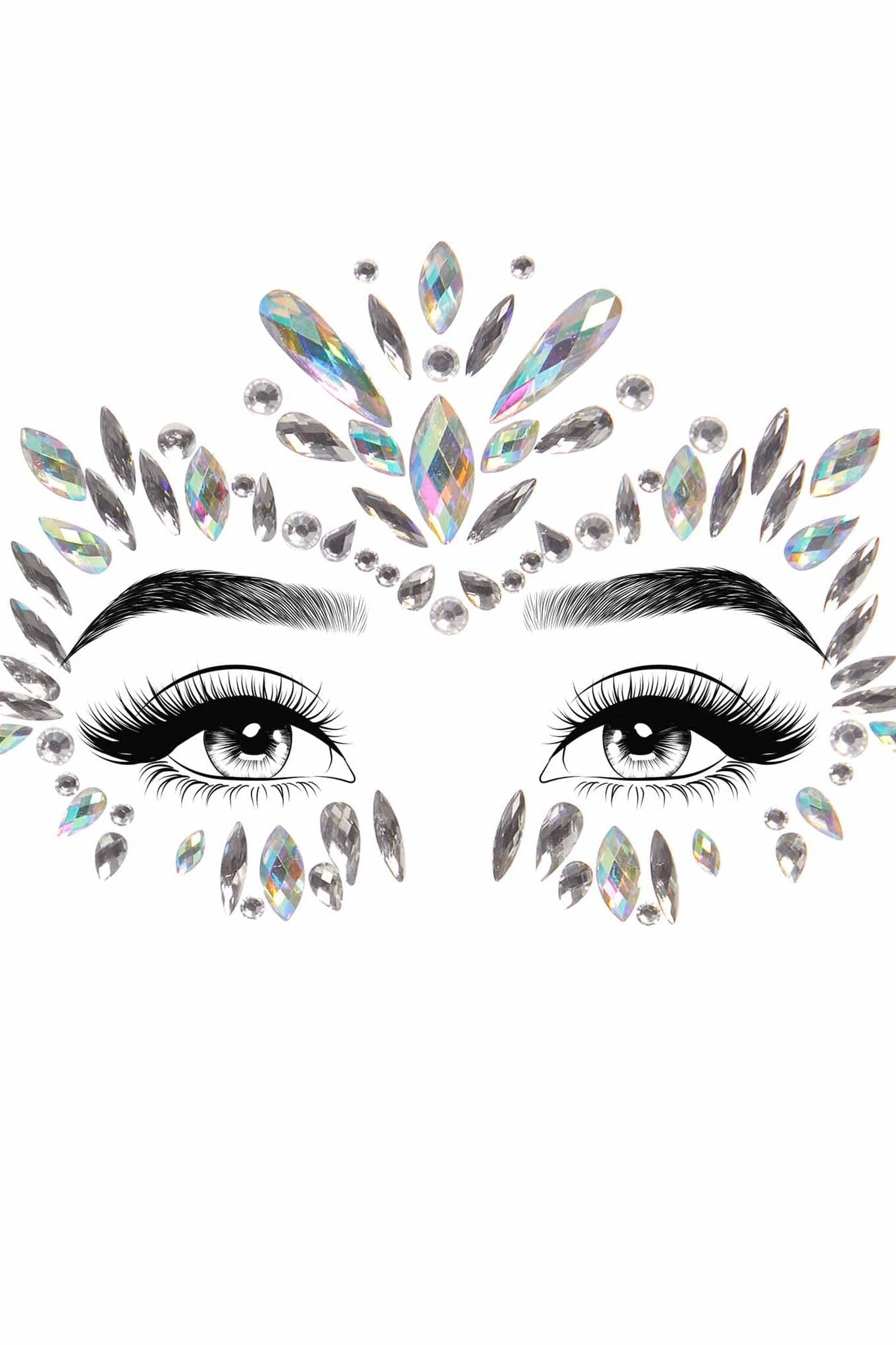 Iris Adhesive Face Jewels Sticker