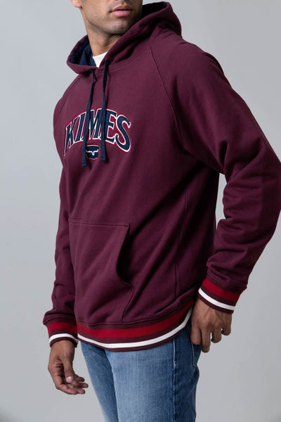 Kimes Ranch Mens Kubo Burgundy 100% Cotton Hoodie