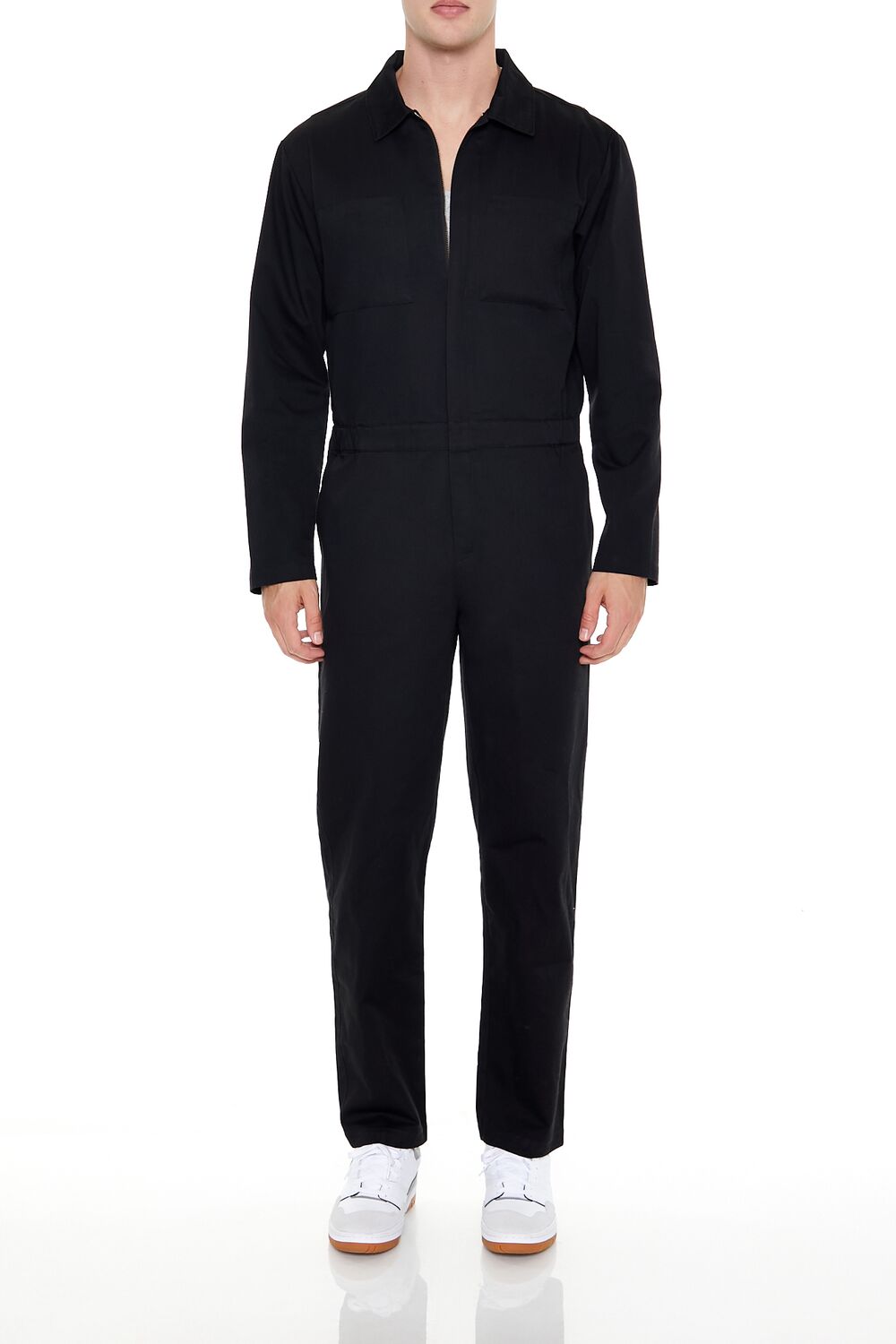 Straight-Leg Zip-Up Coveralls