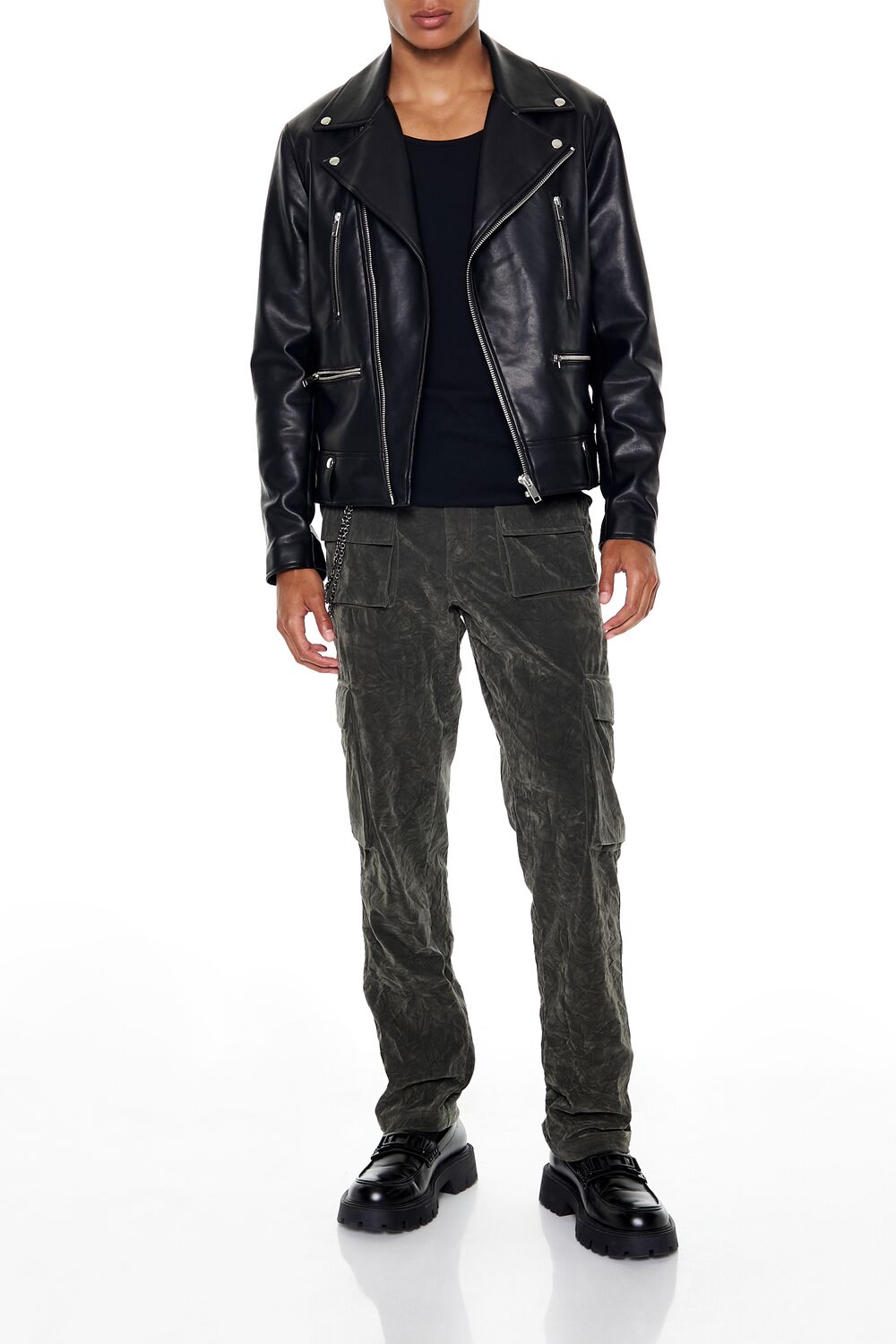 Velvet Wallet Chain Cargo Pants