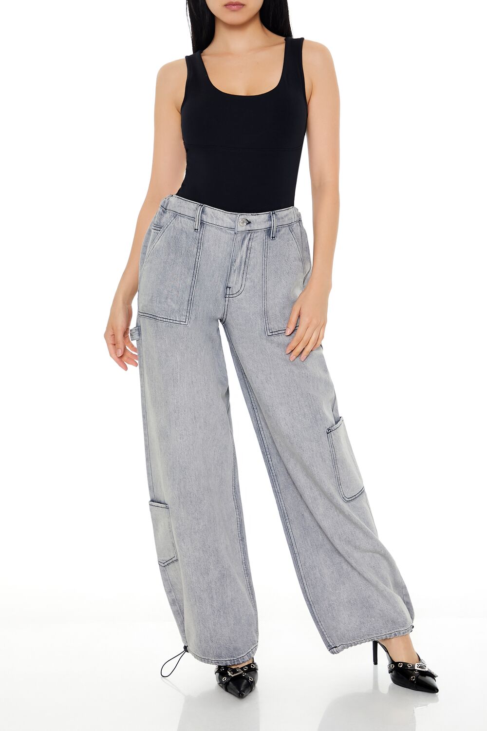 Square-Neck Tank Bodysuit