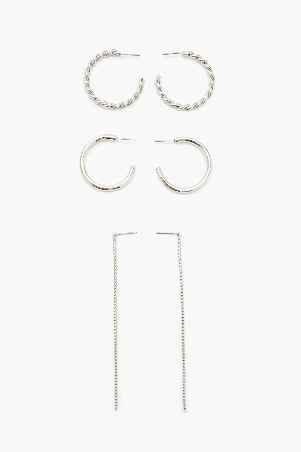 Twisted Hoop & Duster Earring Set